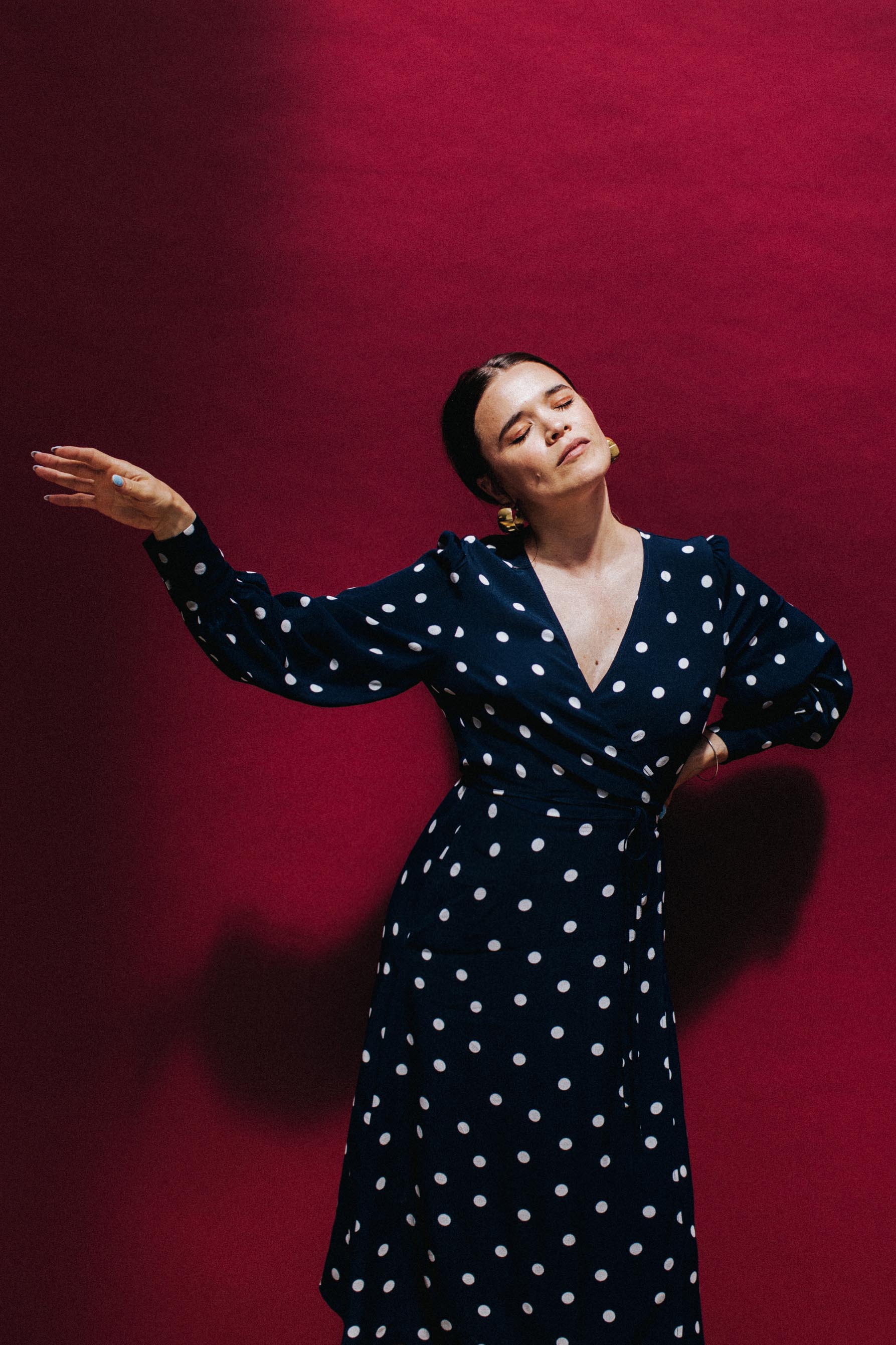 ROBE MARLA POLKA NAVY - Image 7