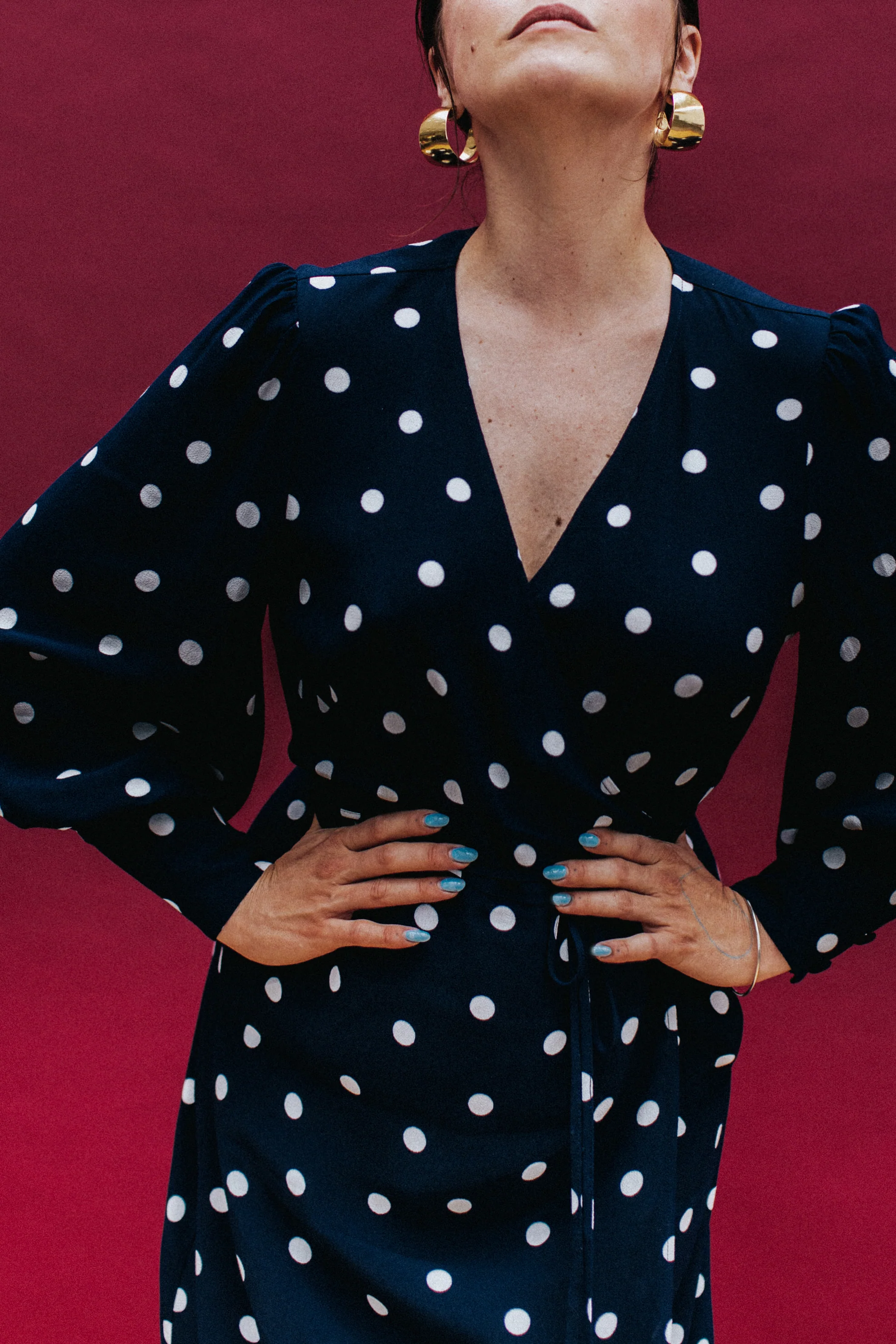 ROBE MARLA POLKA NAVY - Image 9