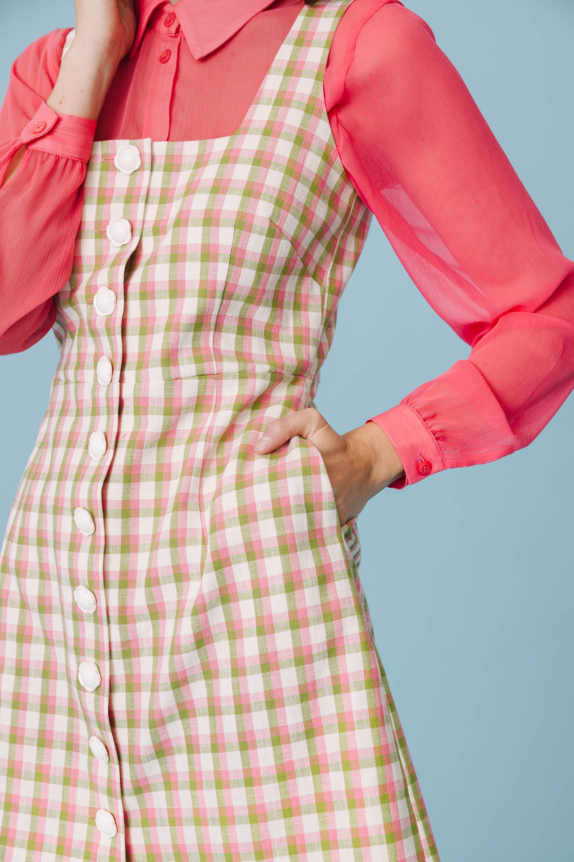 ROBE NELLY VICHY JARDIN ANGLAIS - Image 6