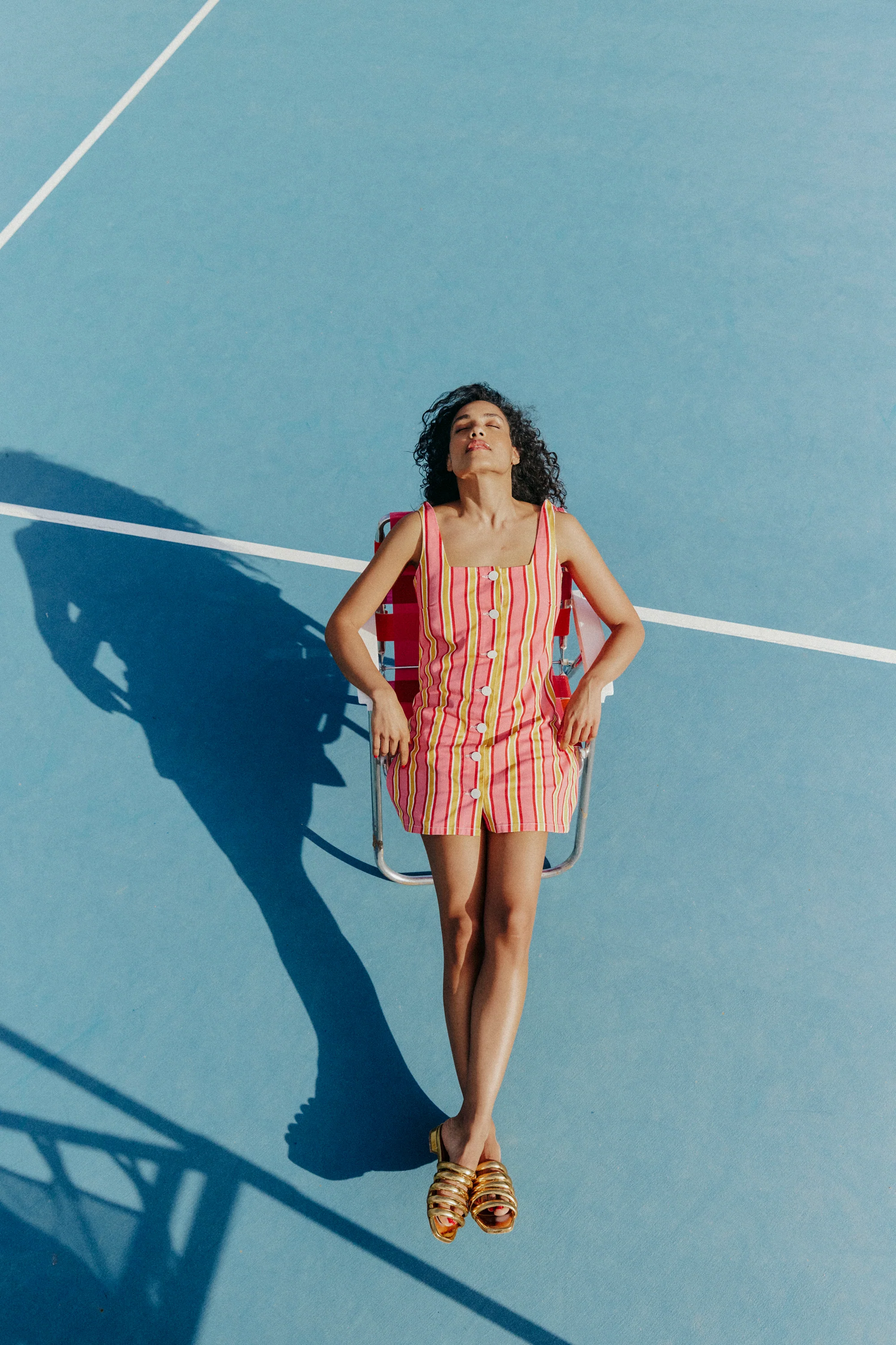 ROBE PAM RAYURES SORBET - Image 4
