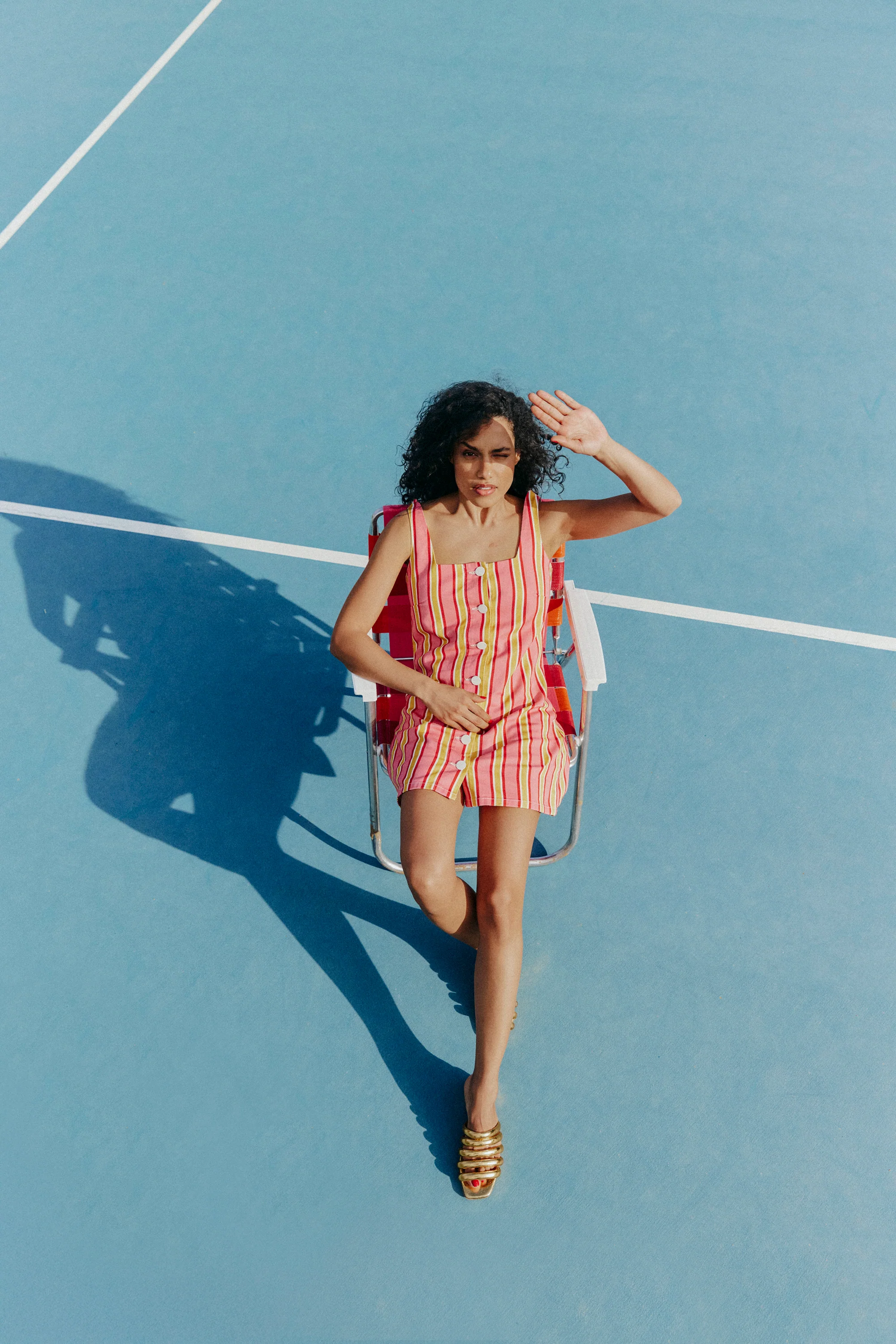 ROBE PAM RAYURES SORBET - Image 6