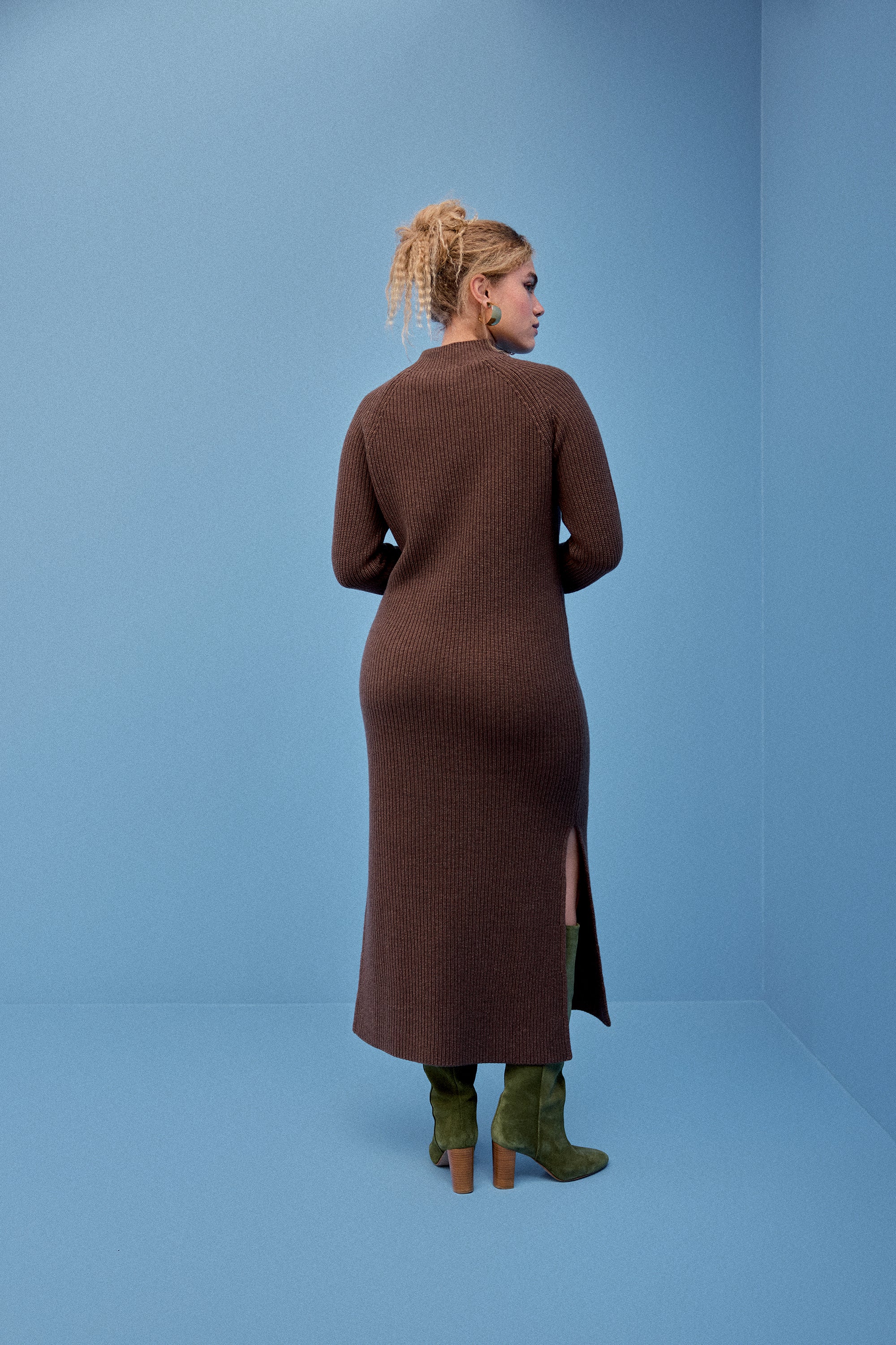 ROBE ROBYN MARRON GLACE - Image 2