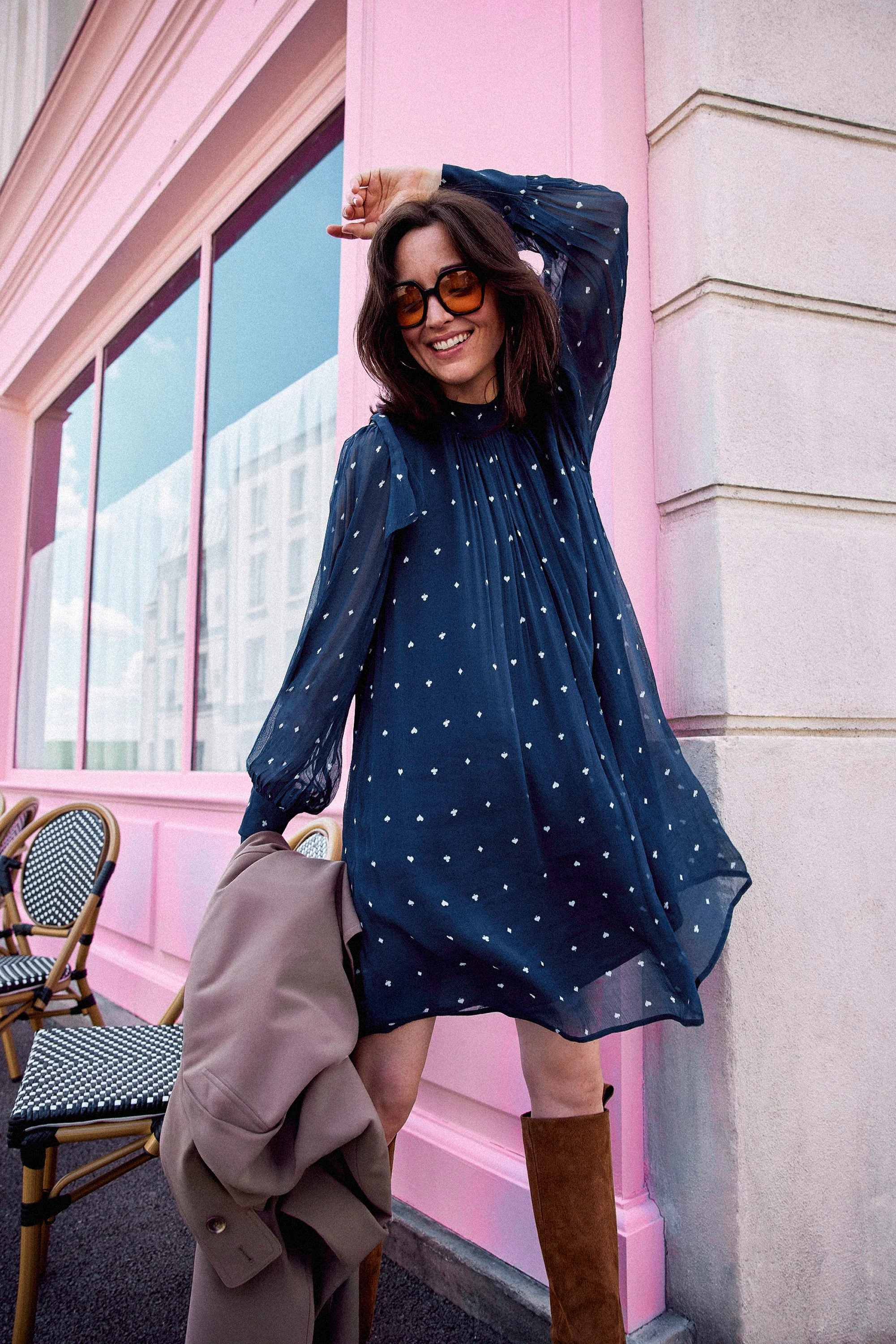 ROBE ROMINA SPADES BLEU - Image 3