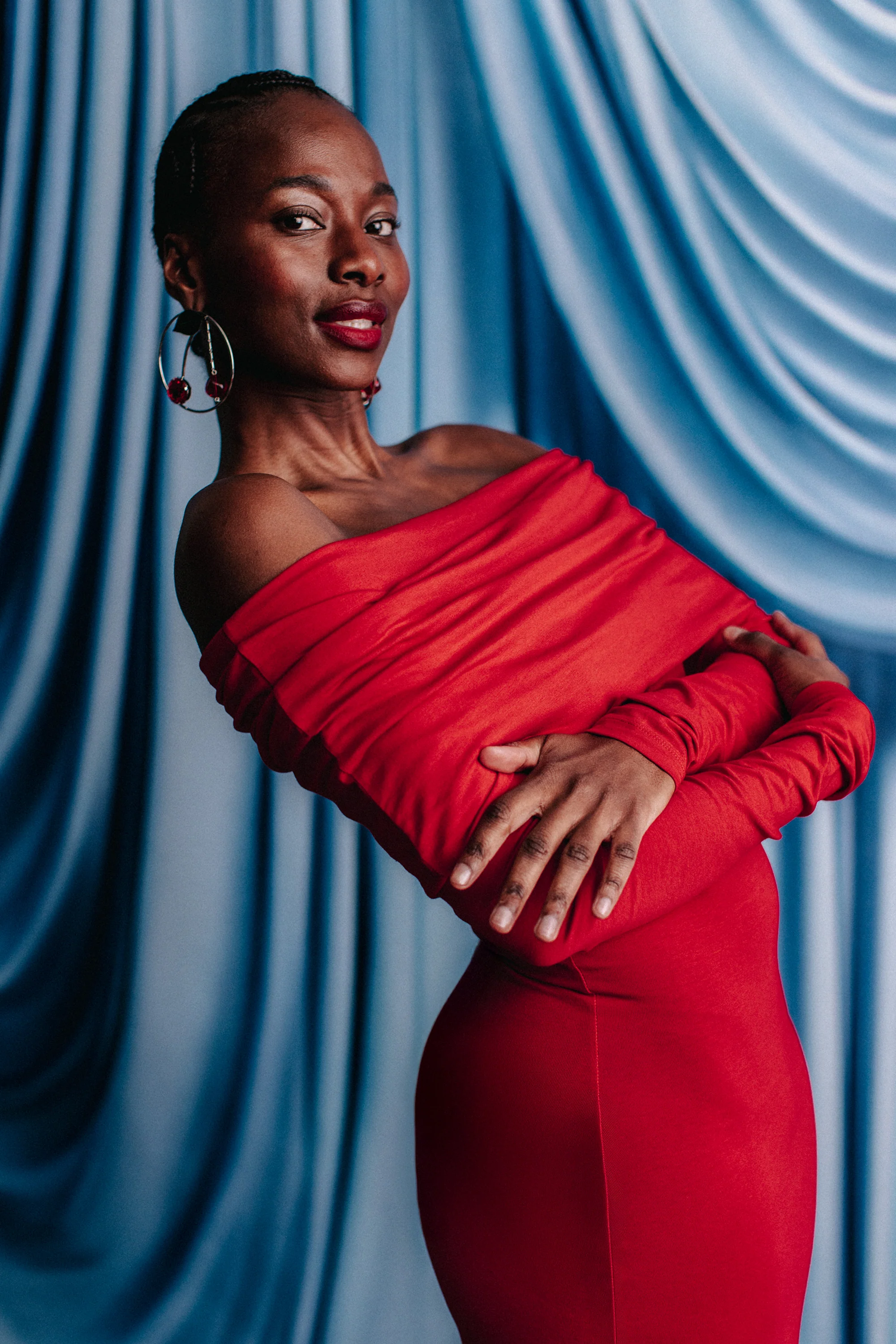 ROBE SCOTTY ROUGE - Image 3