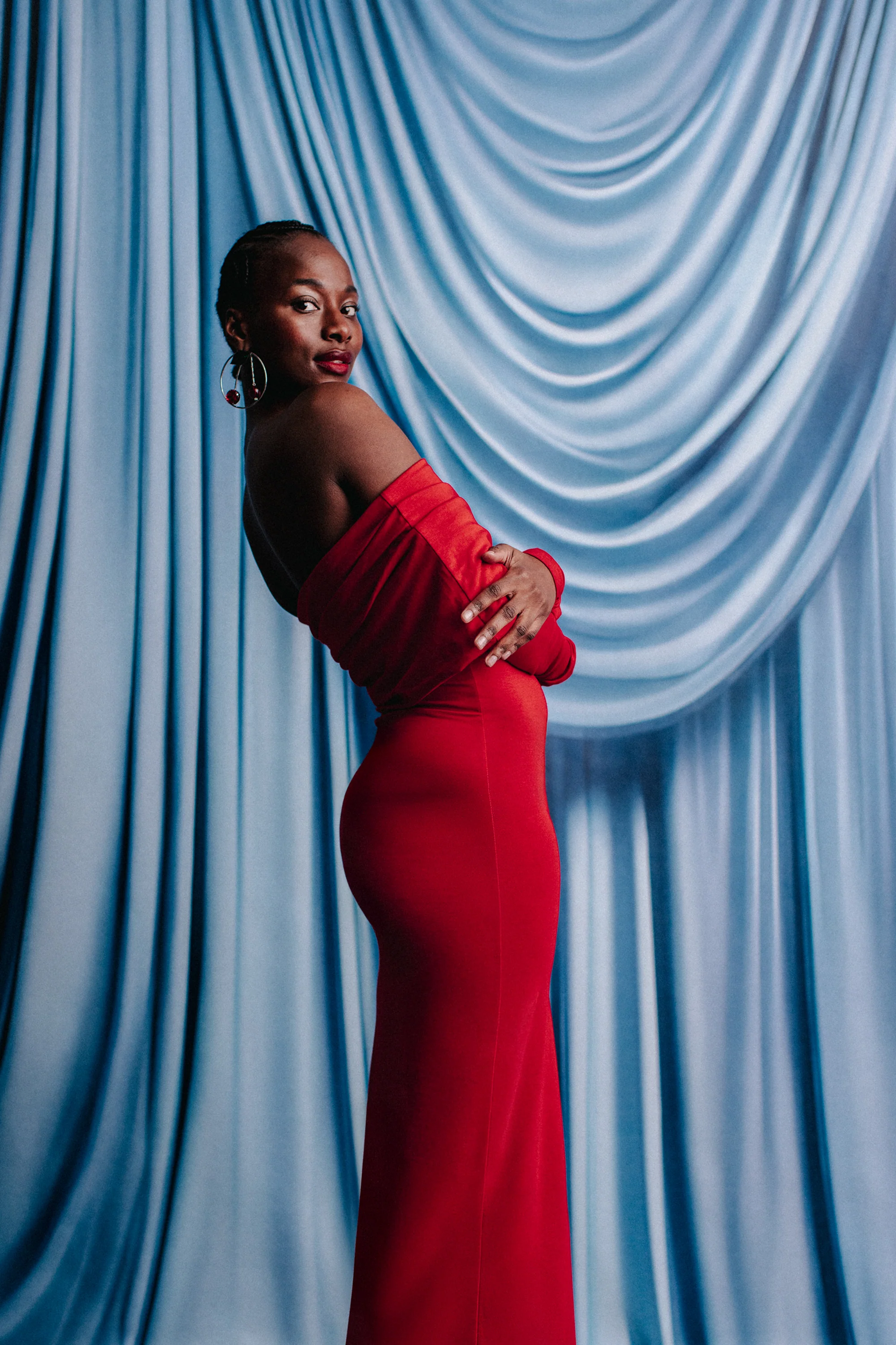 ROBE SCOTTY ROUGE - Image 4