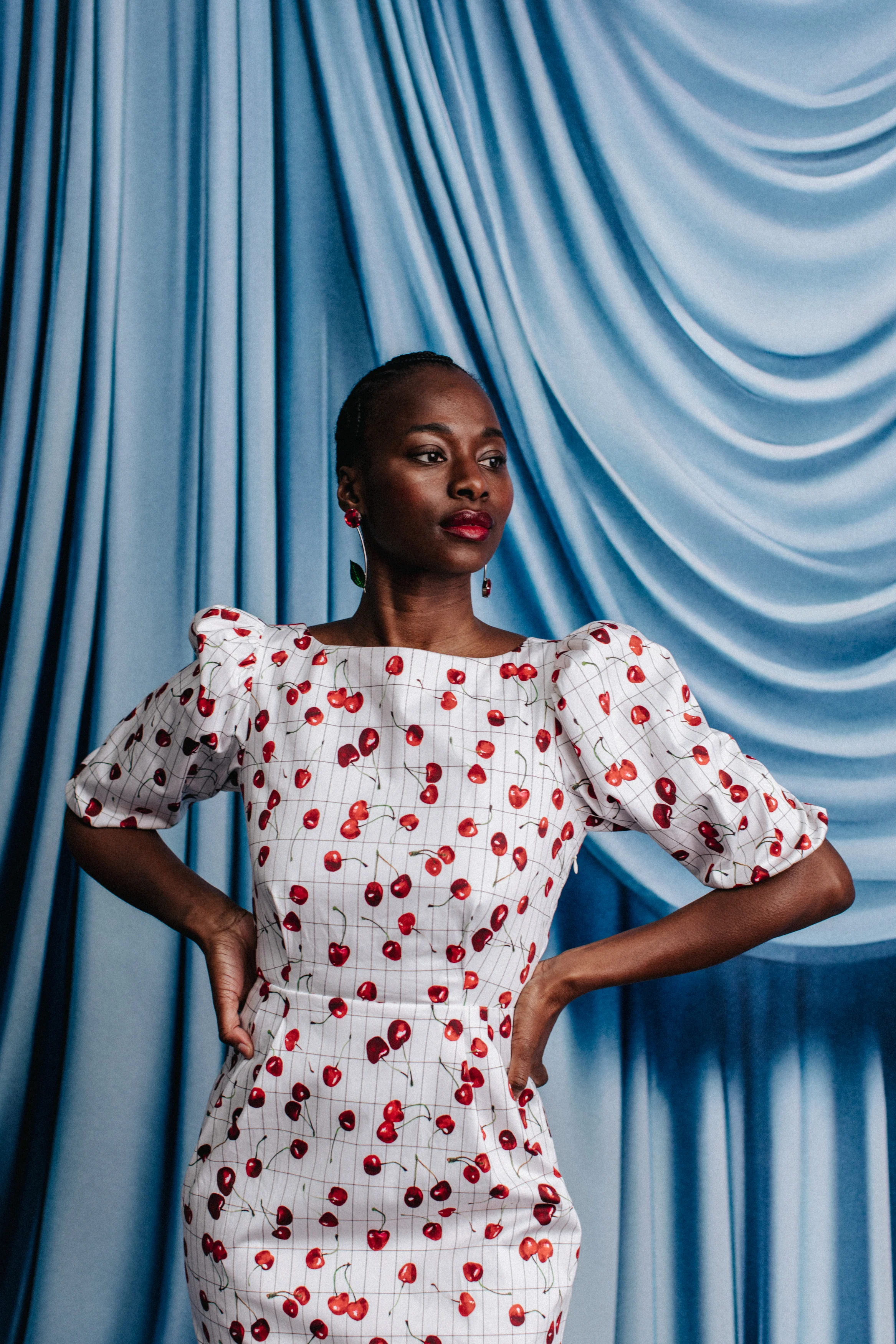 ROBE VEROUCHKA CHERRY LINES - Image 5
