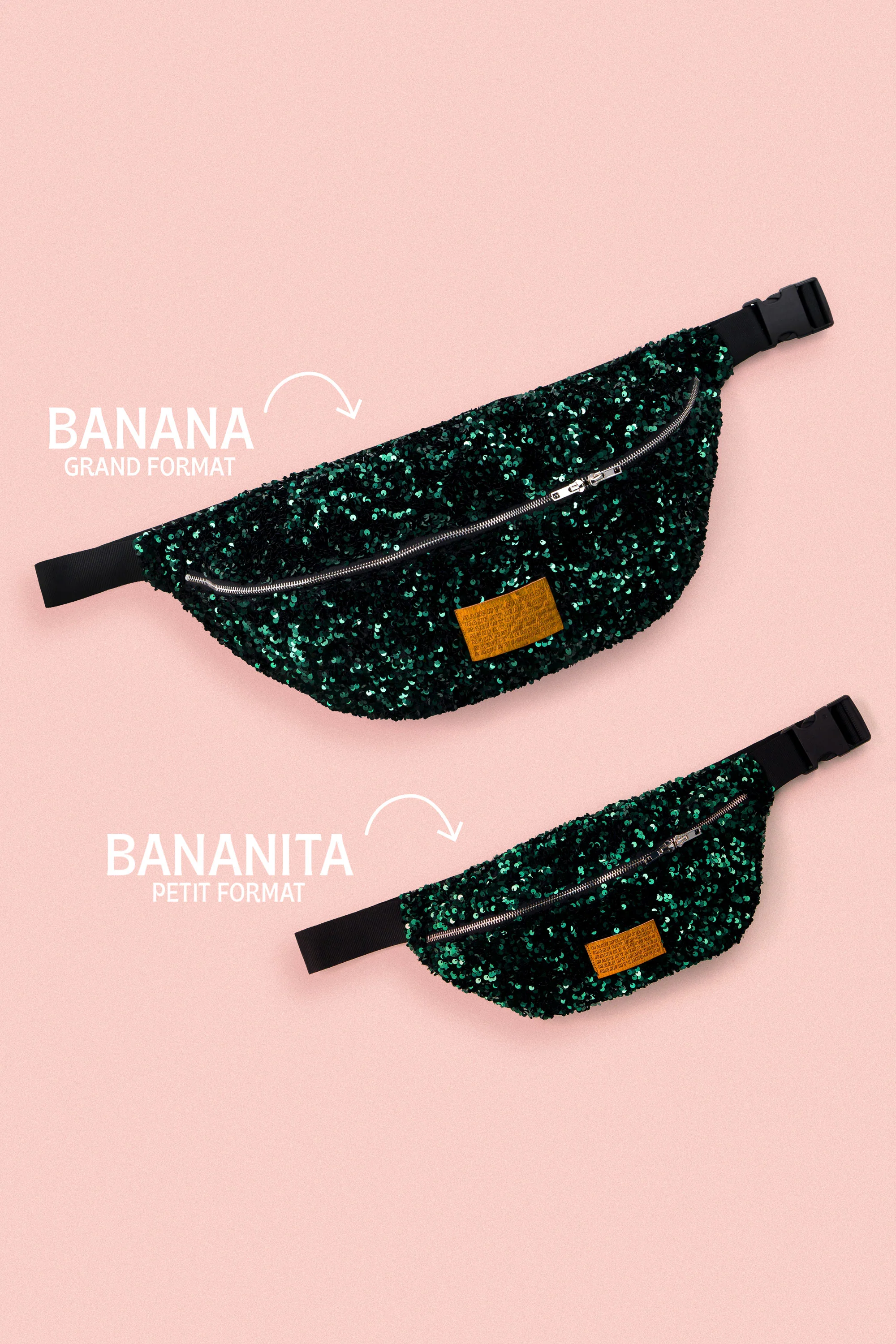 SAC BANANA SEQUINS VERTS - Image 5