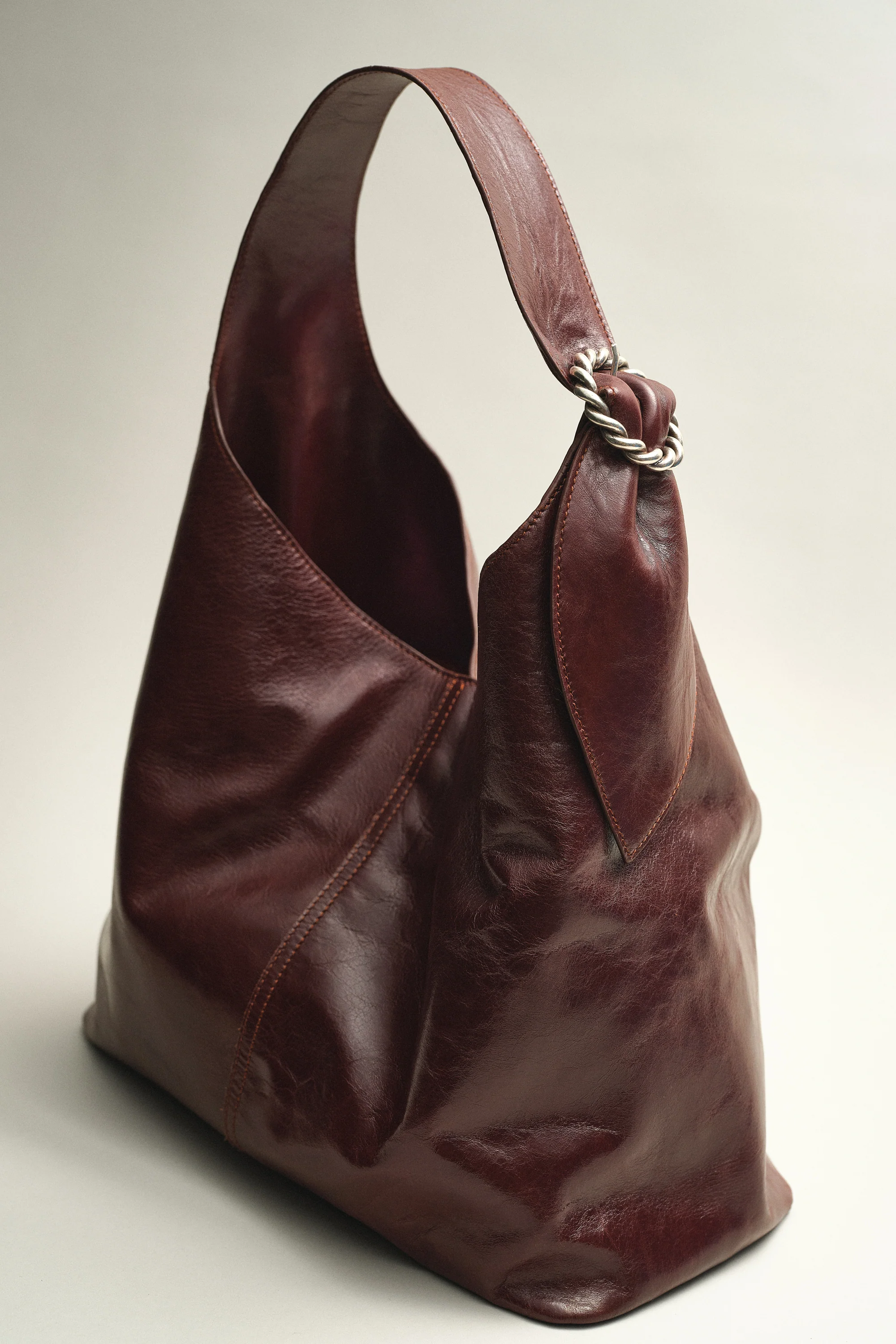 SAC GABRIEL EN CUIR MARRON - Image 2