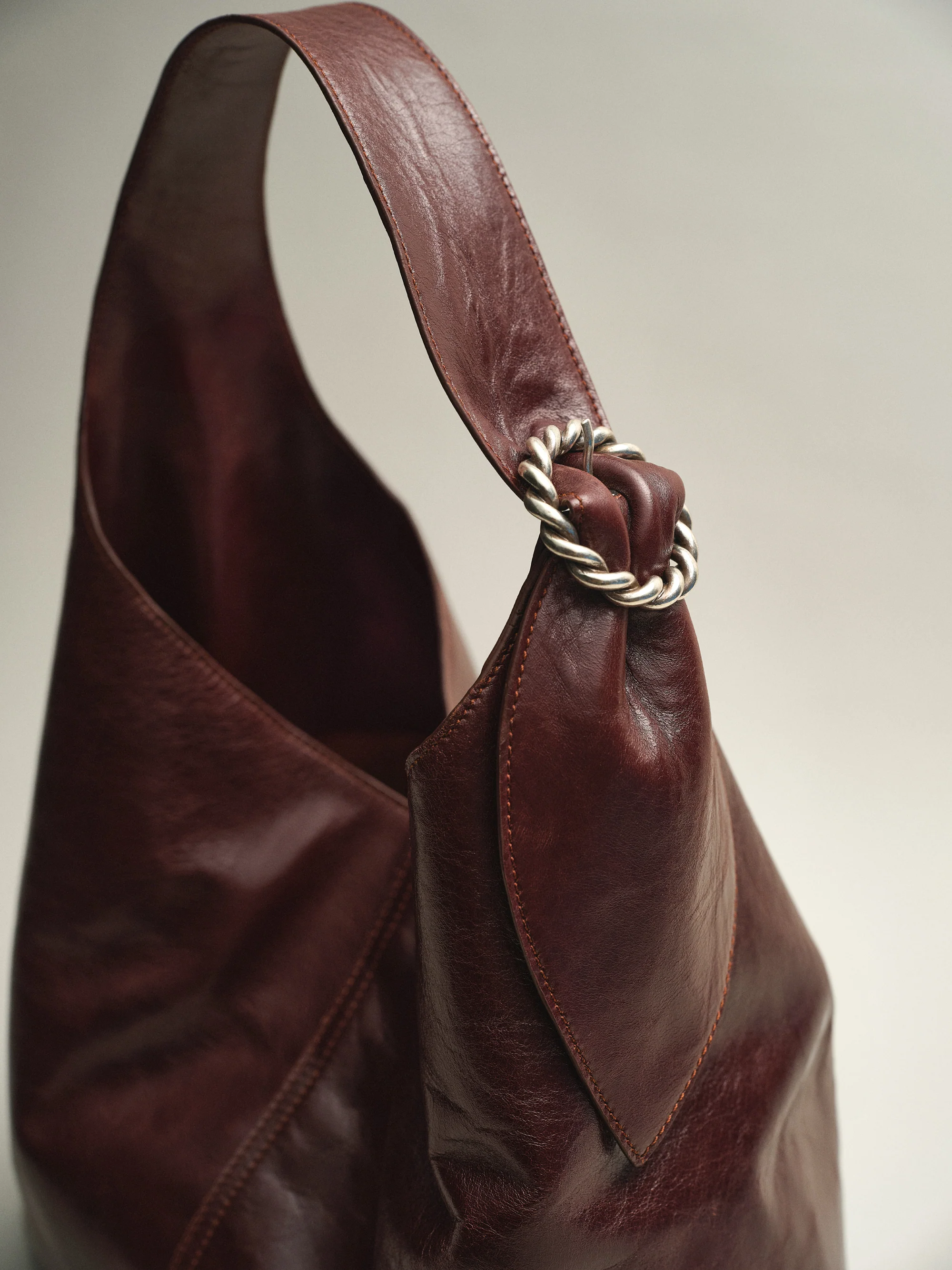 SAC GABRIEL EN CUIR MARRON - Image 3