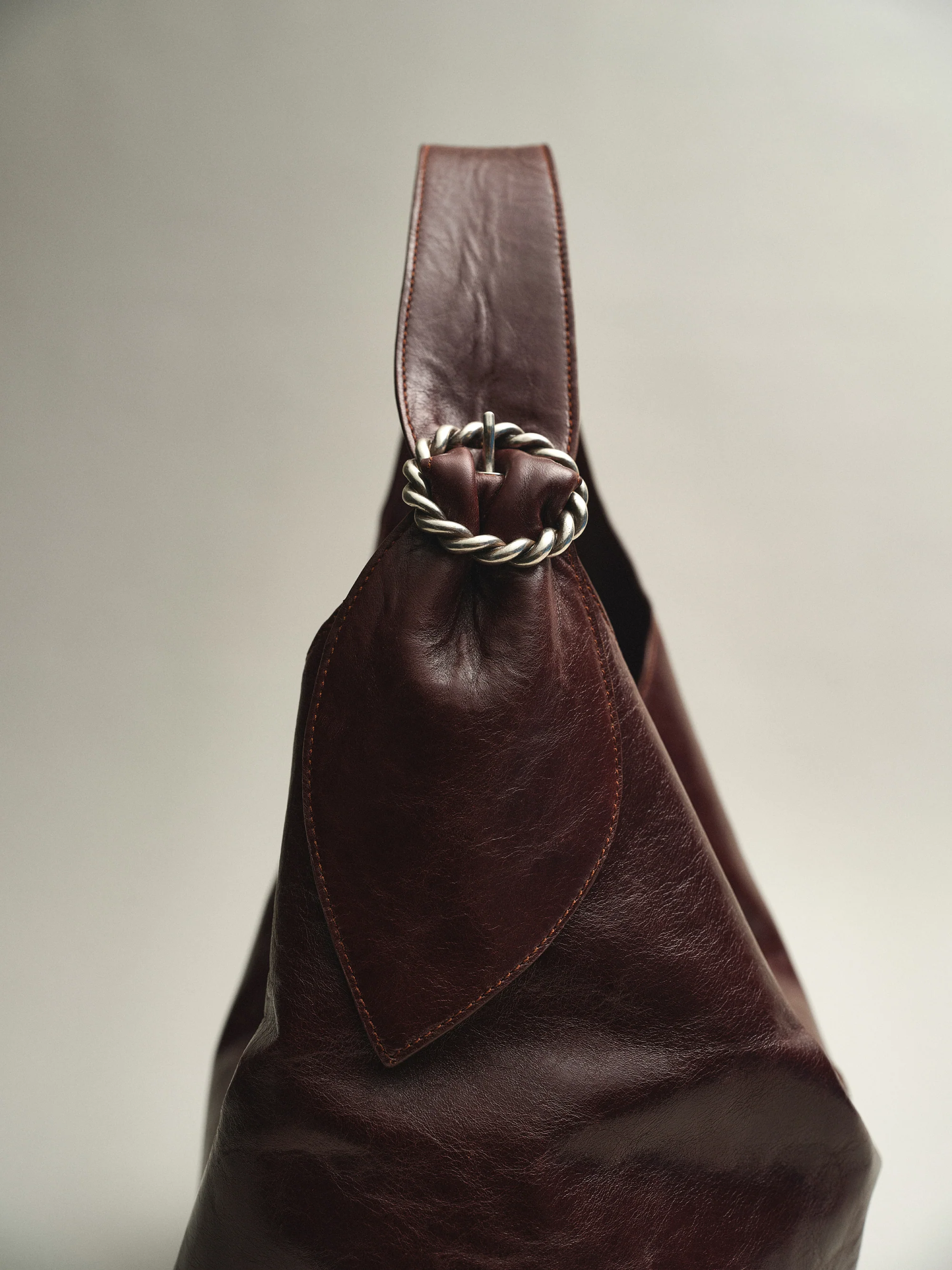 SAC GABRIEL EN CUIR MARRON - Image 5