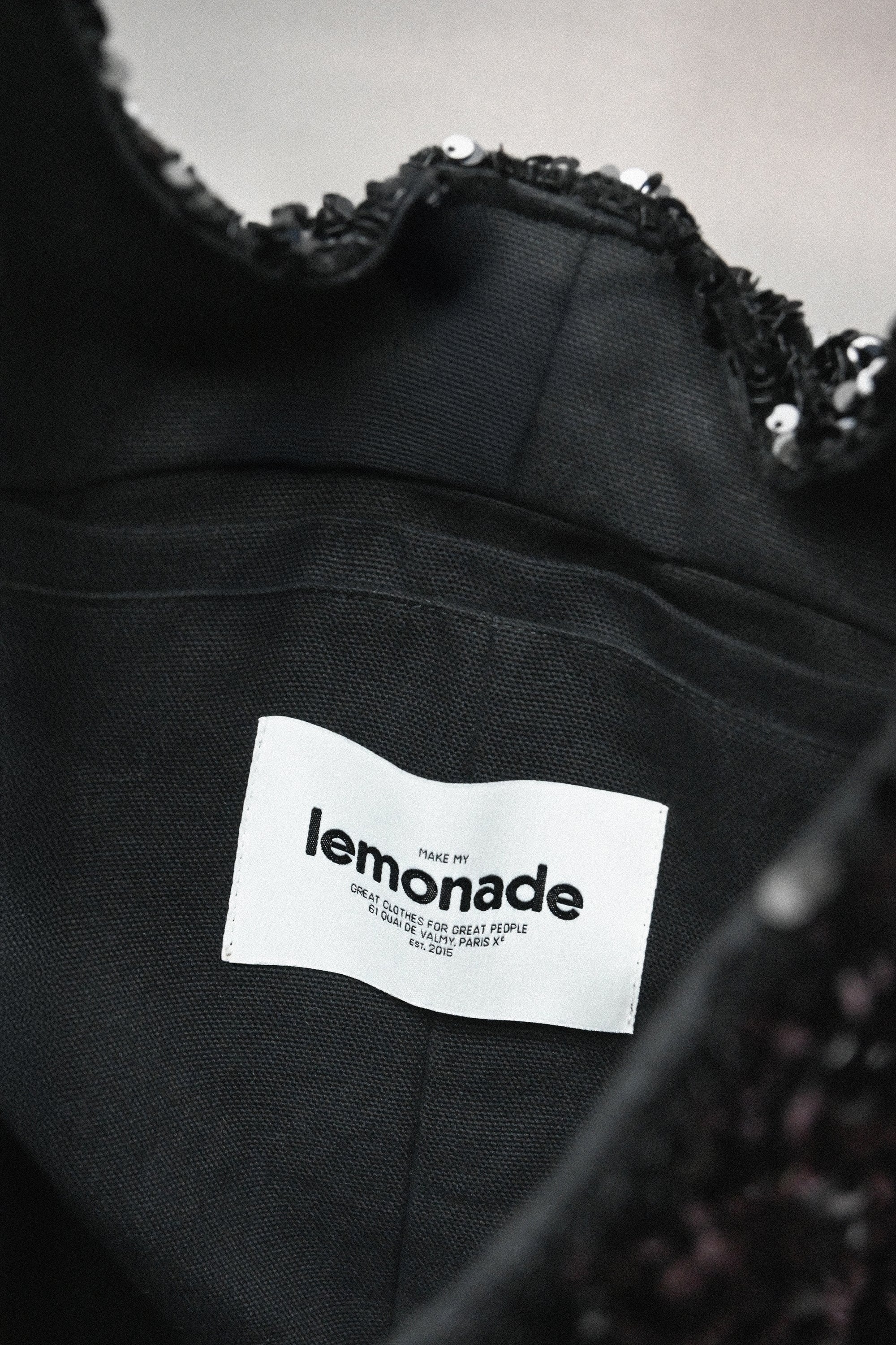 SAC GISELE SEQUINS NOIR - Image 3