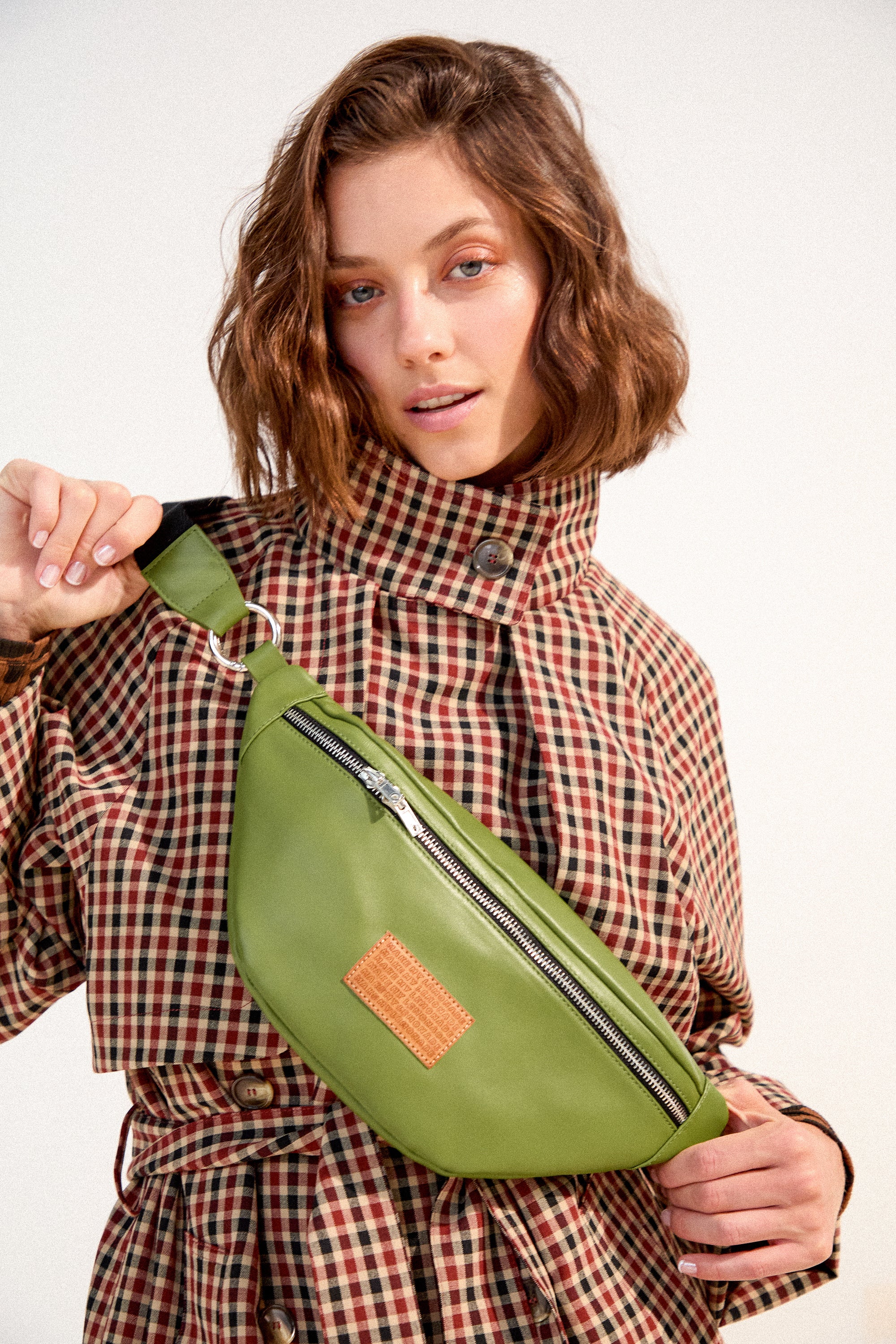 SAC GLORIA CUIR VERT - Image 3