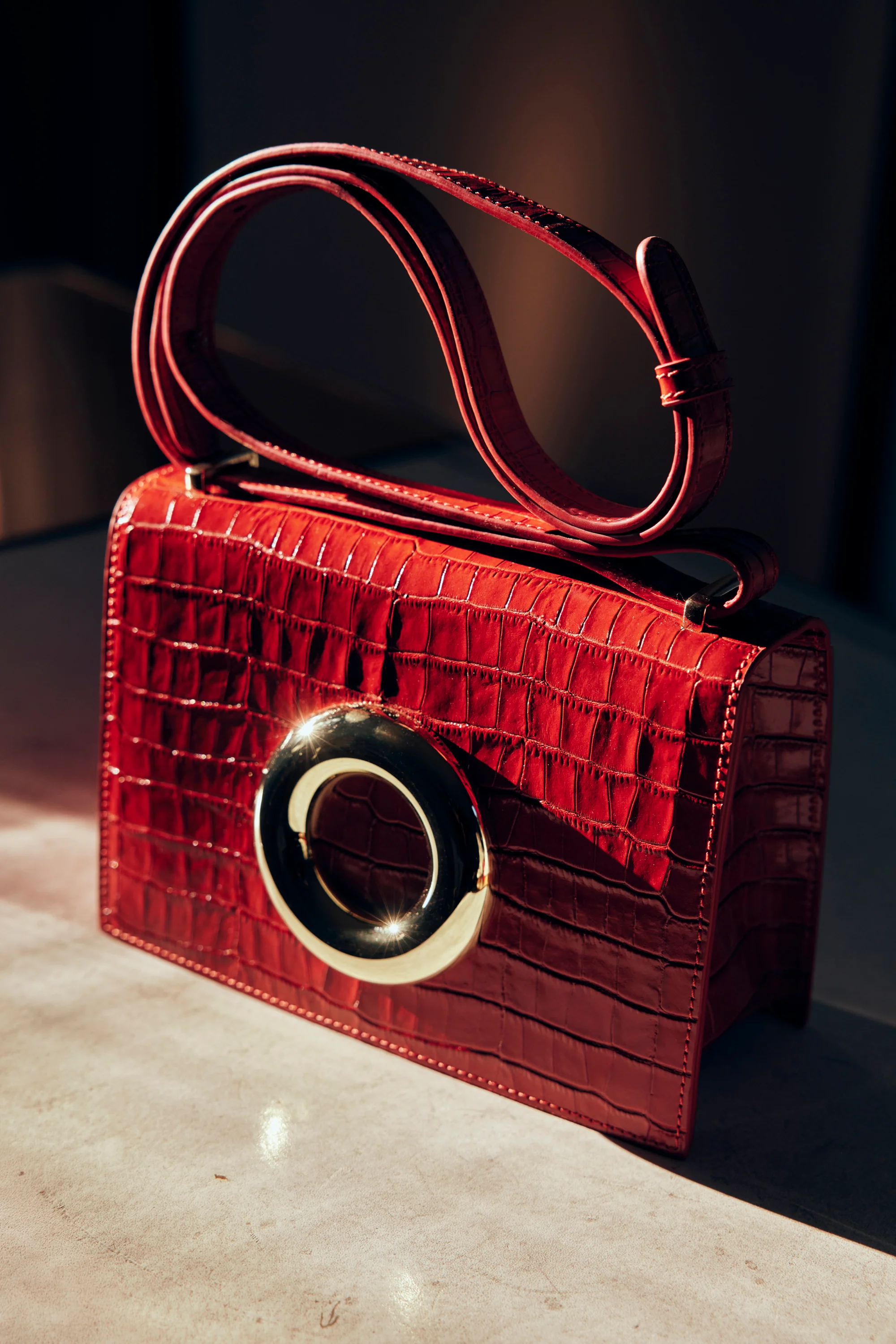 SAC JOHN CROCO ROUGE - Image 2