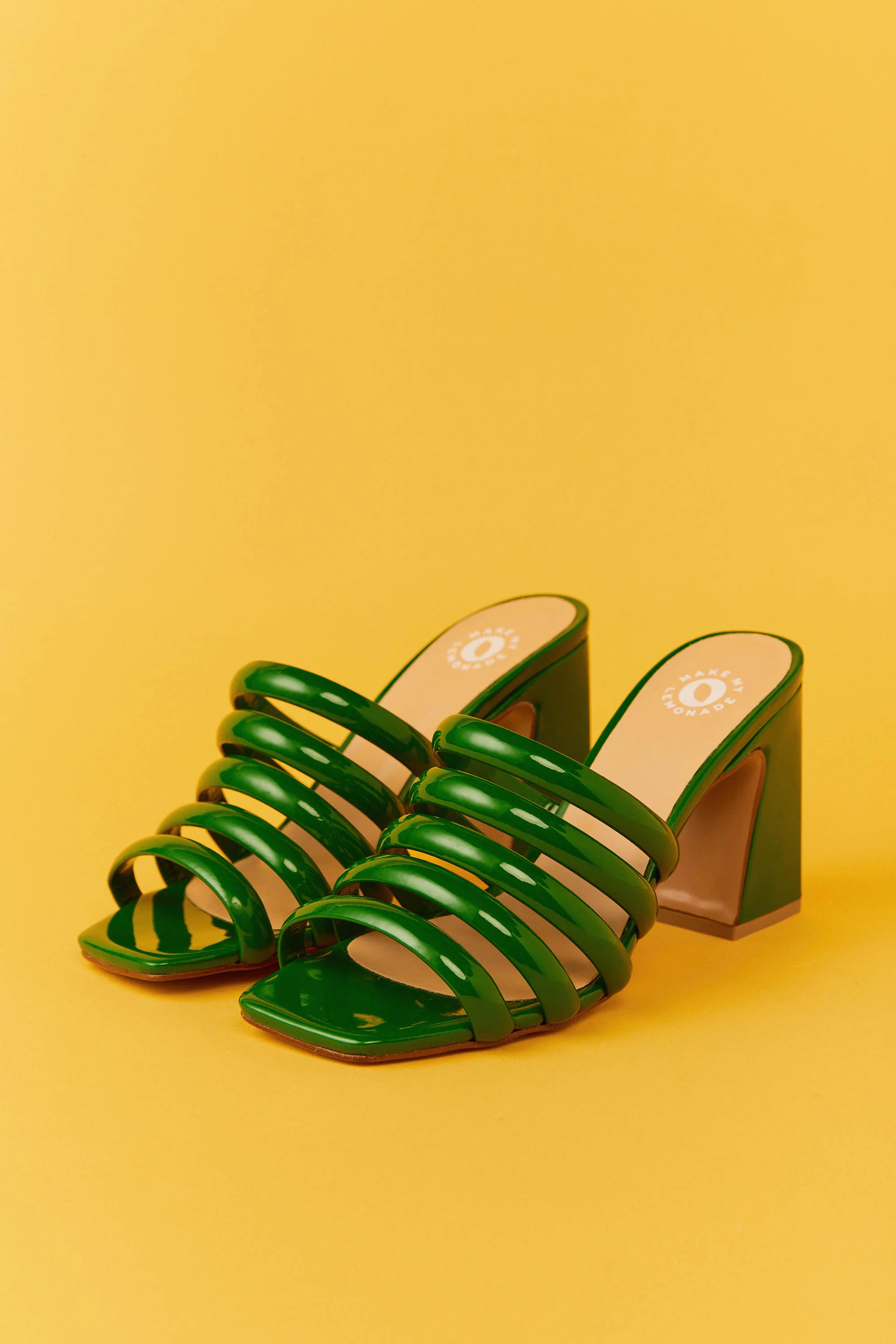 SANDALES GALLIA VERNIS SUPER GREEN - Image 4