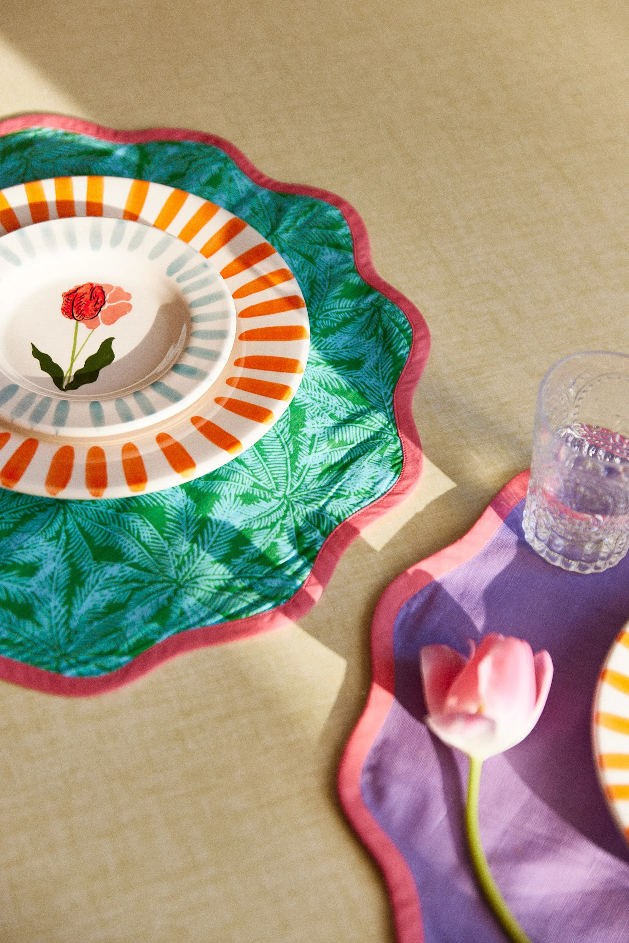 SET DE TABLE JASPER BLUE & GREEN - Image 5