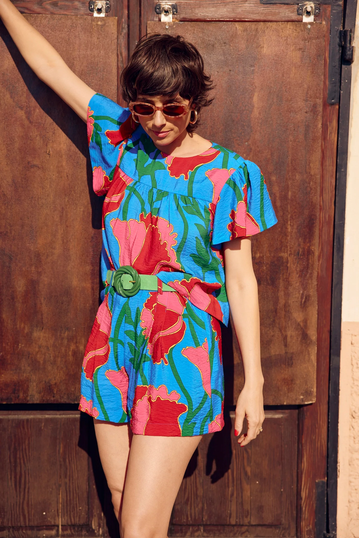 SHORT LOUKA FLOWER CRUSH - Image 5