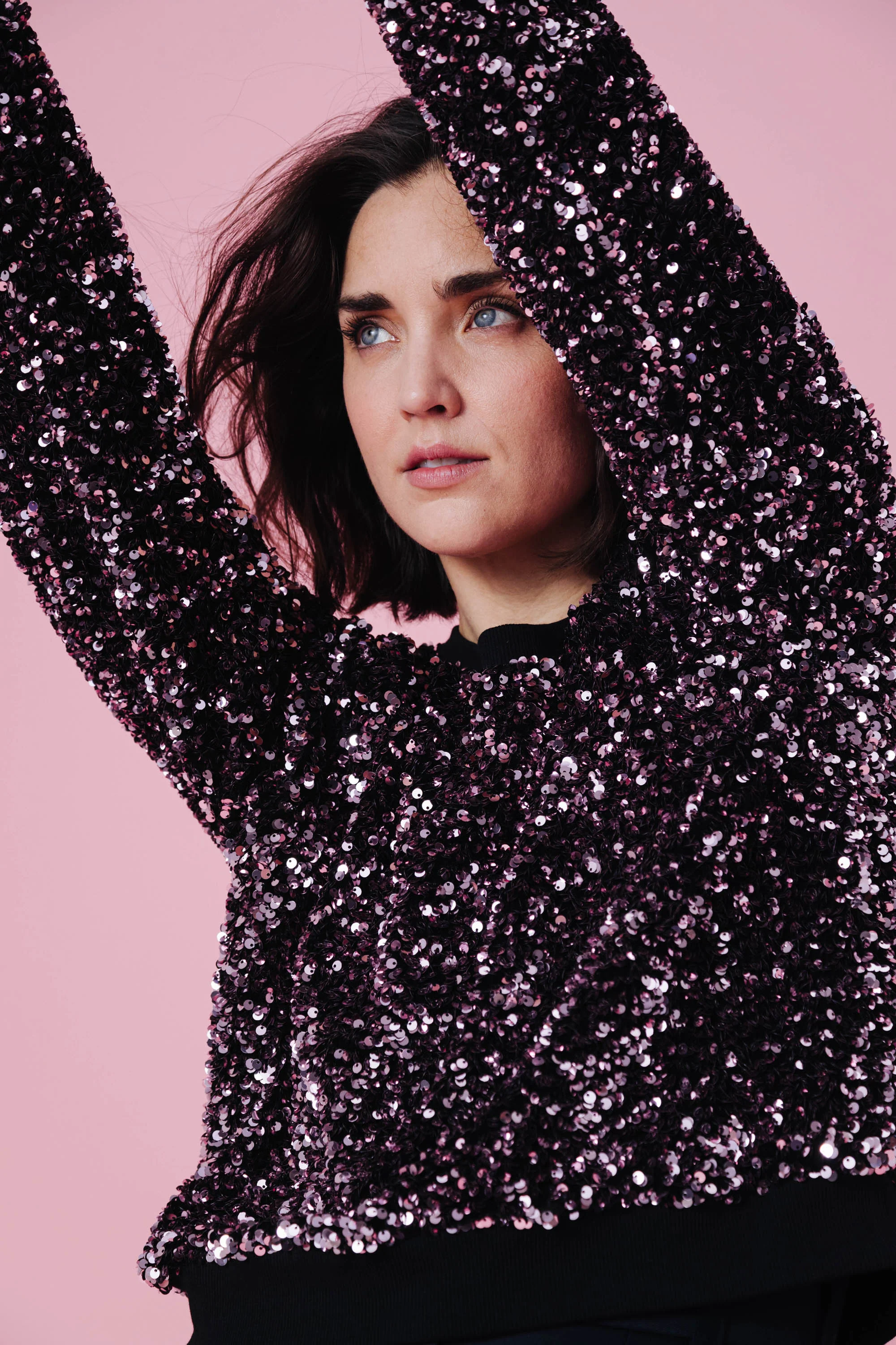 SWEAT HENRI SEQUINS ROSE - Image 3