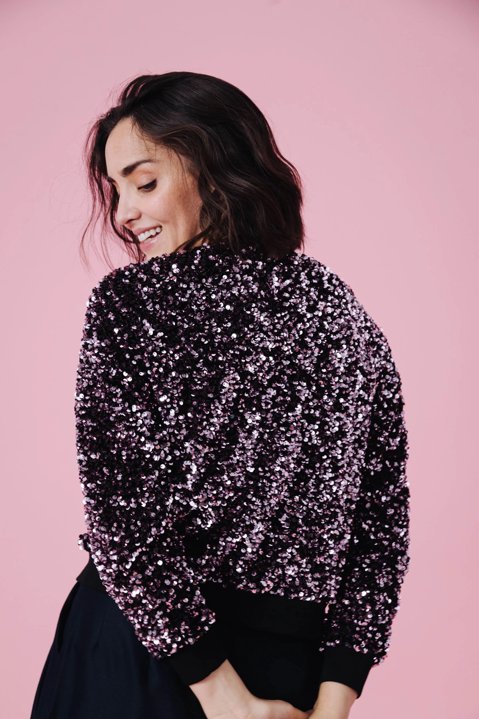 SWEAT HENRI SEQUINS ROSE - Image 5