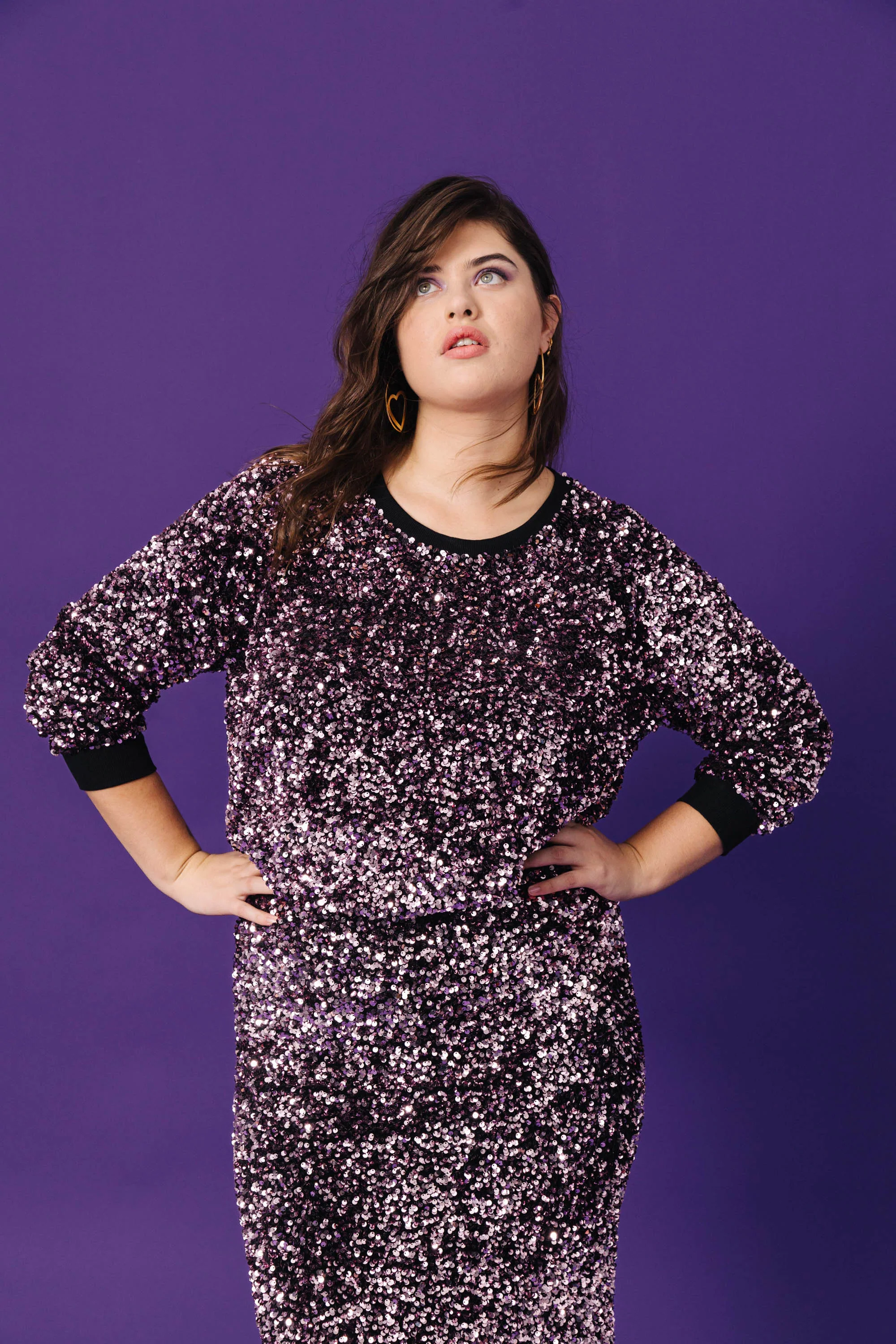 SWEAT HENRI SEQUINS ROSE - Image 7