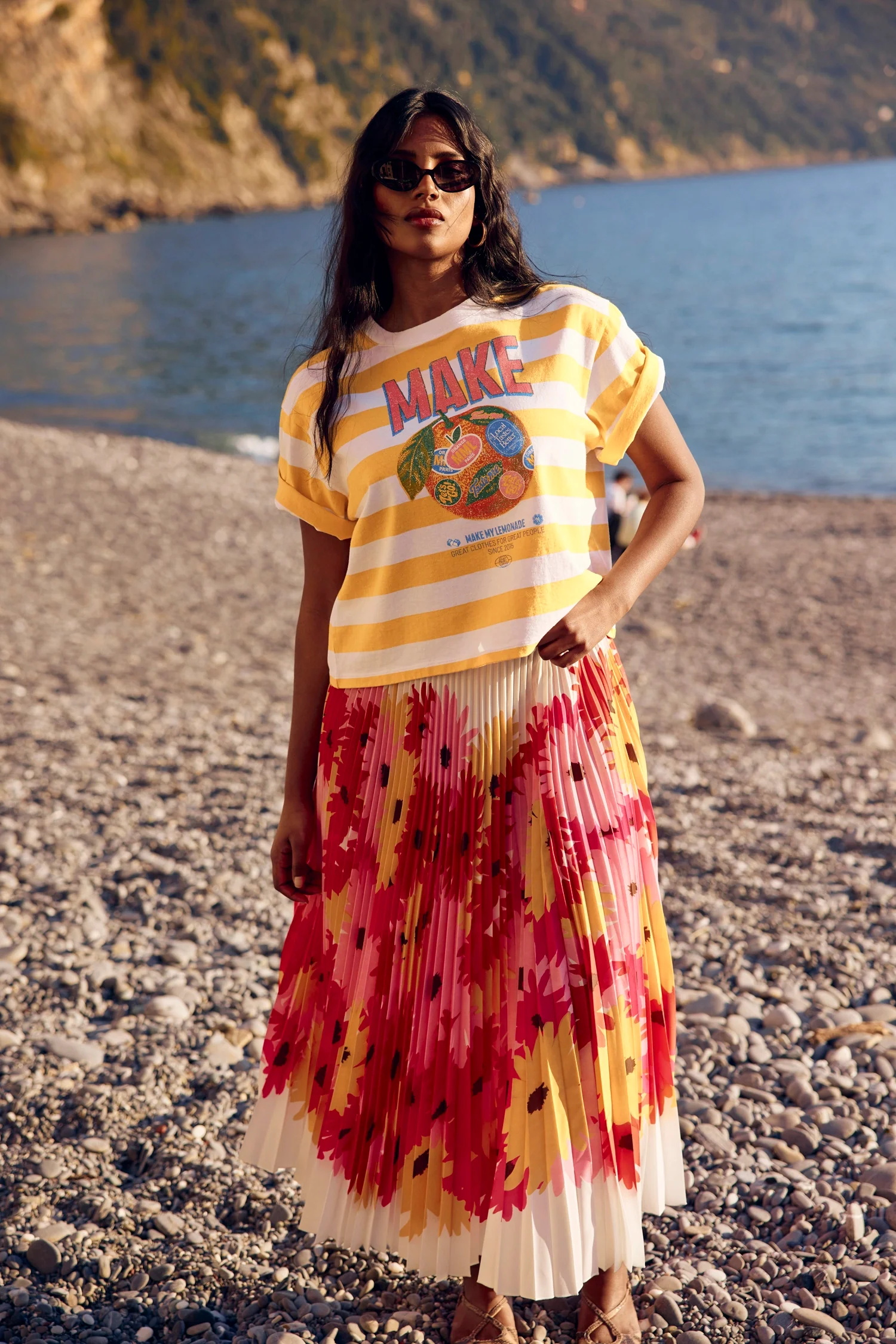 T-SHIRT STAN RAYURE JAUNE - Image 3