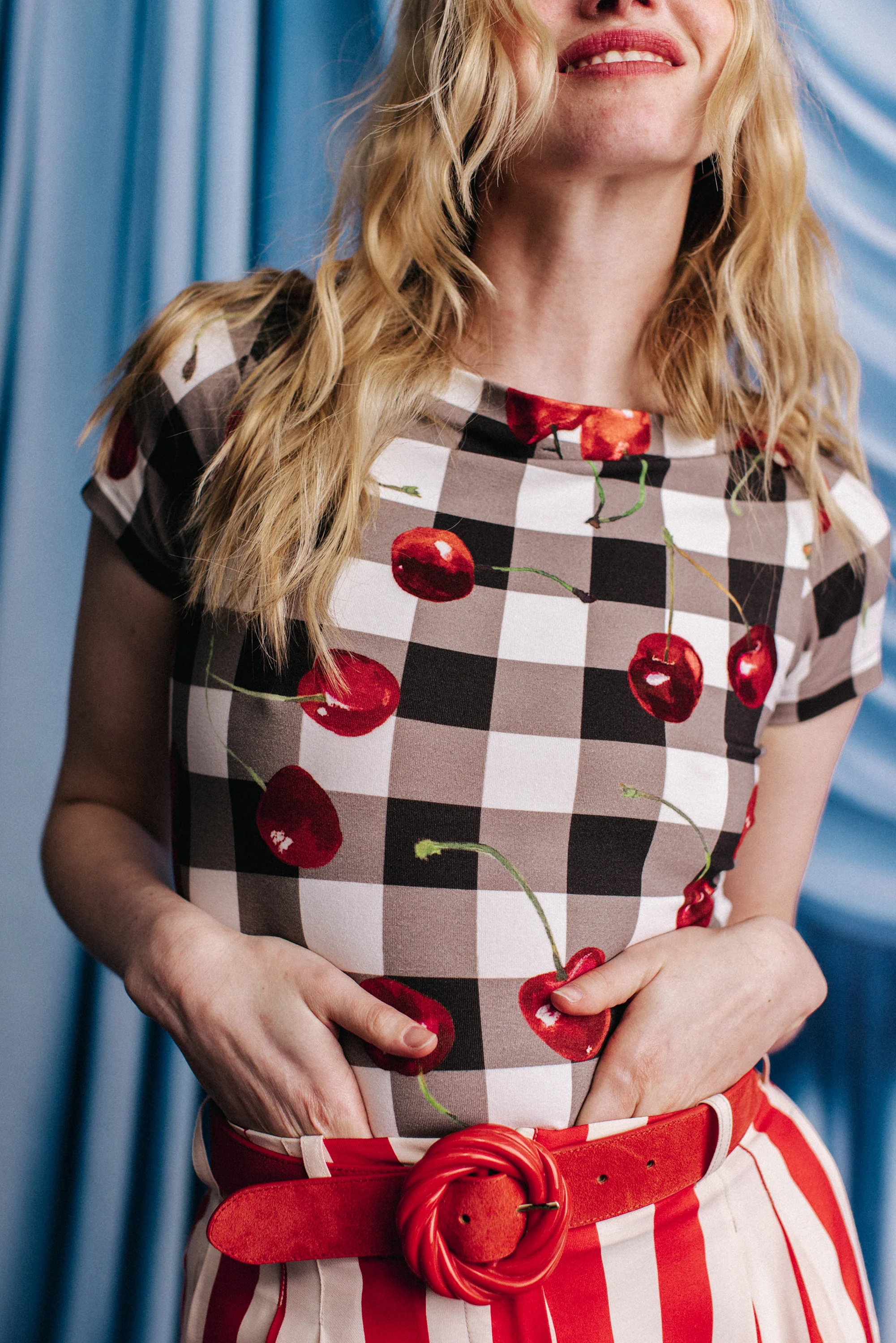 T-SHIRT VITA CHERRY VICHY - Image 3