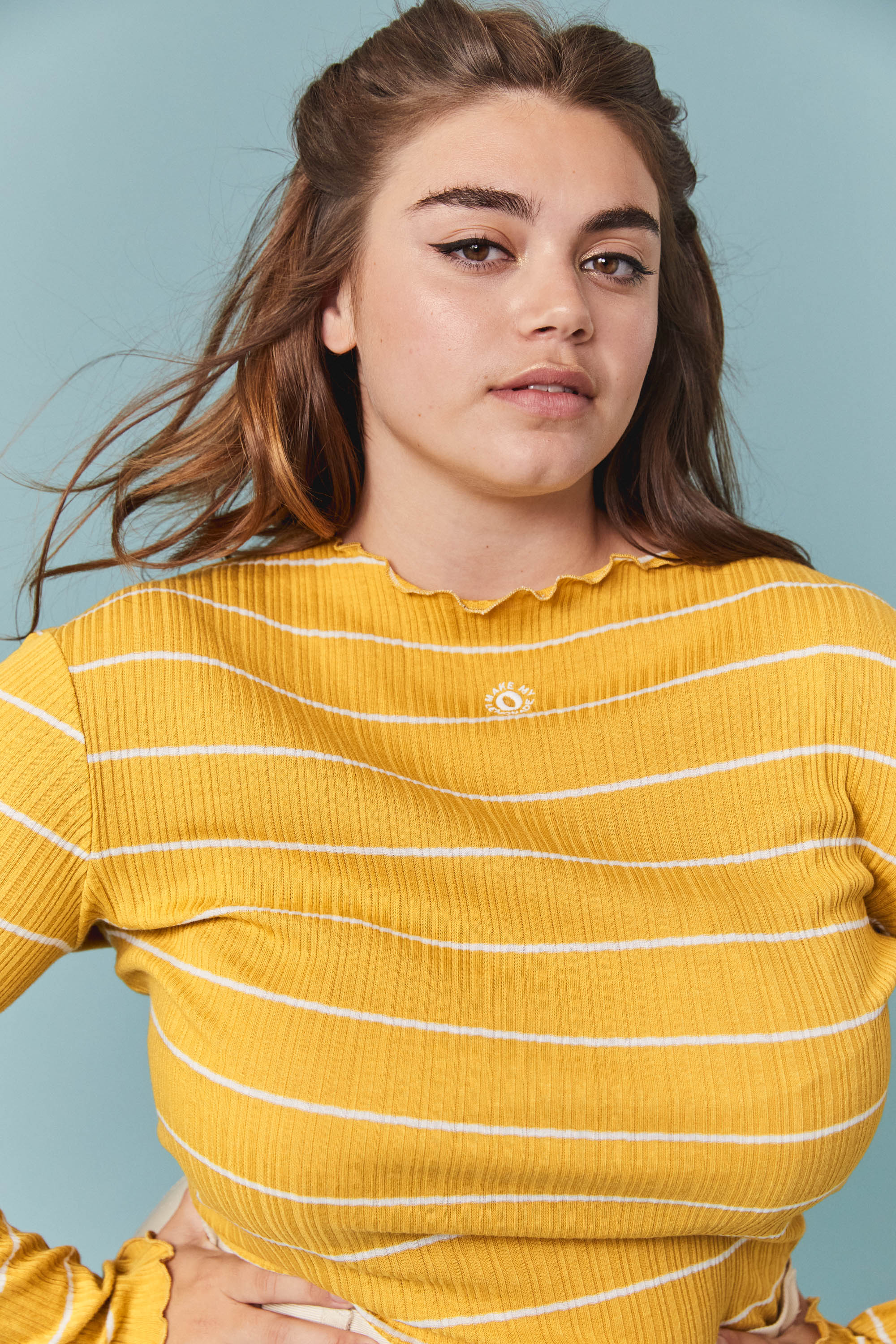 T-SHIRT THAIS RAYURES MOUTARDE - Image 6