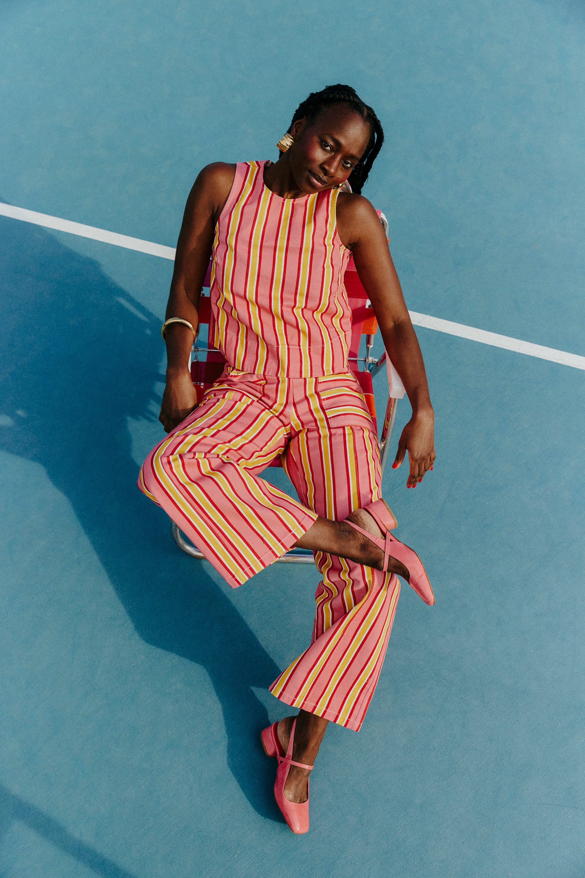 TOP LIZZIE RAYURE SORBET - Image 2