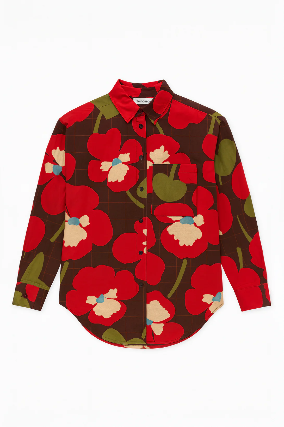CHEMISE OMER PANSY FLOWERS - Image 2