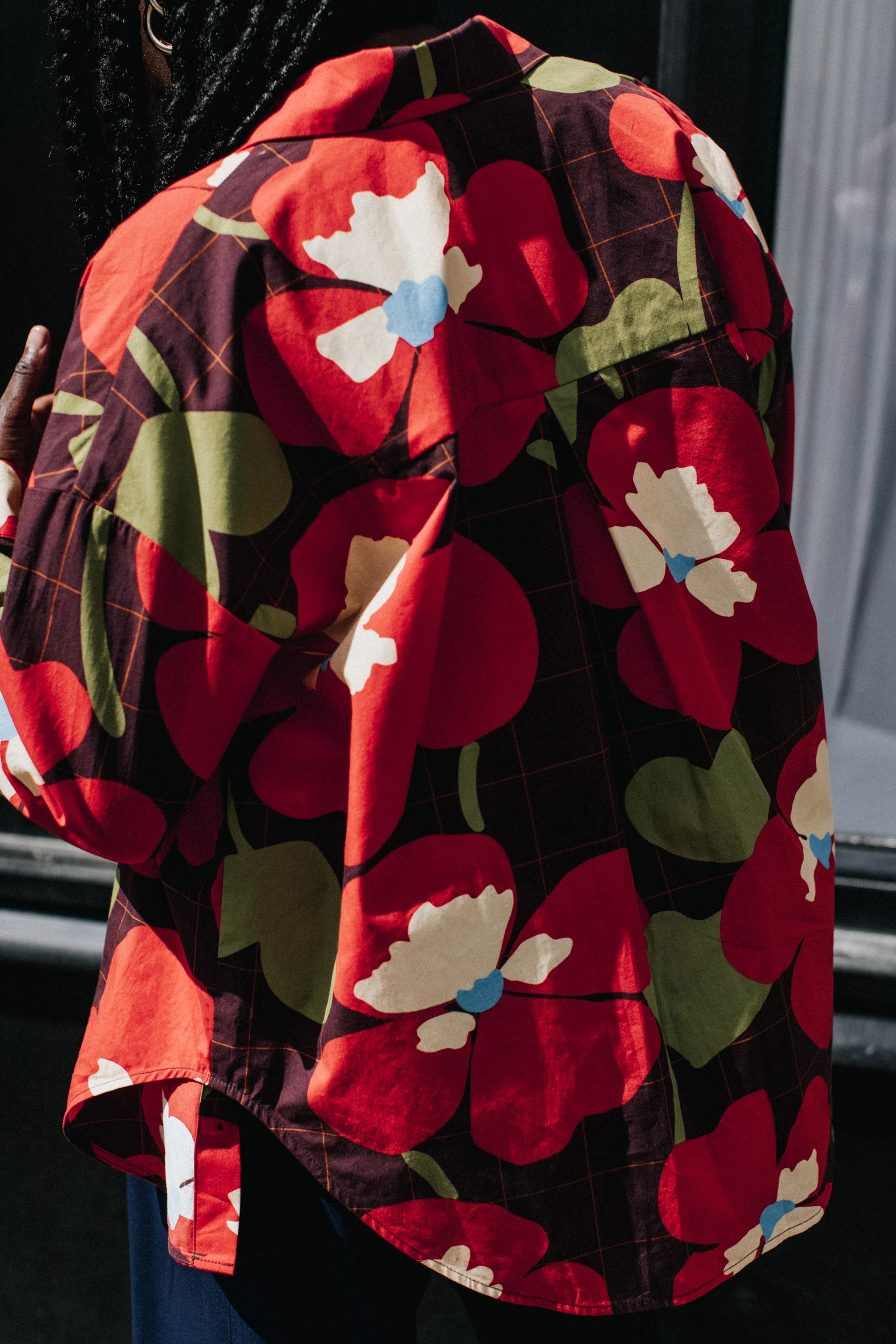 CHEMISE OMER PANSY FLOWERS - Image 3