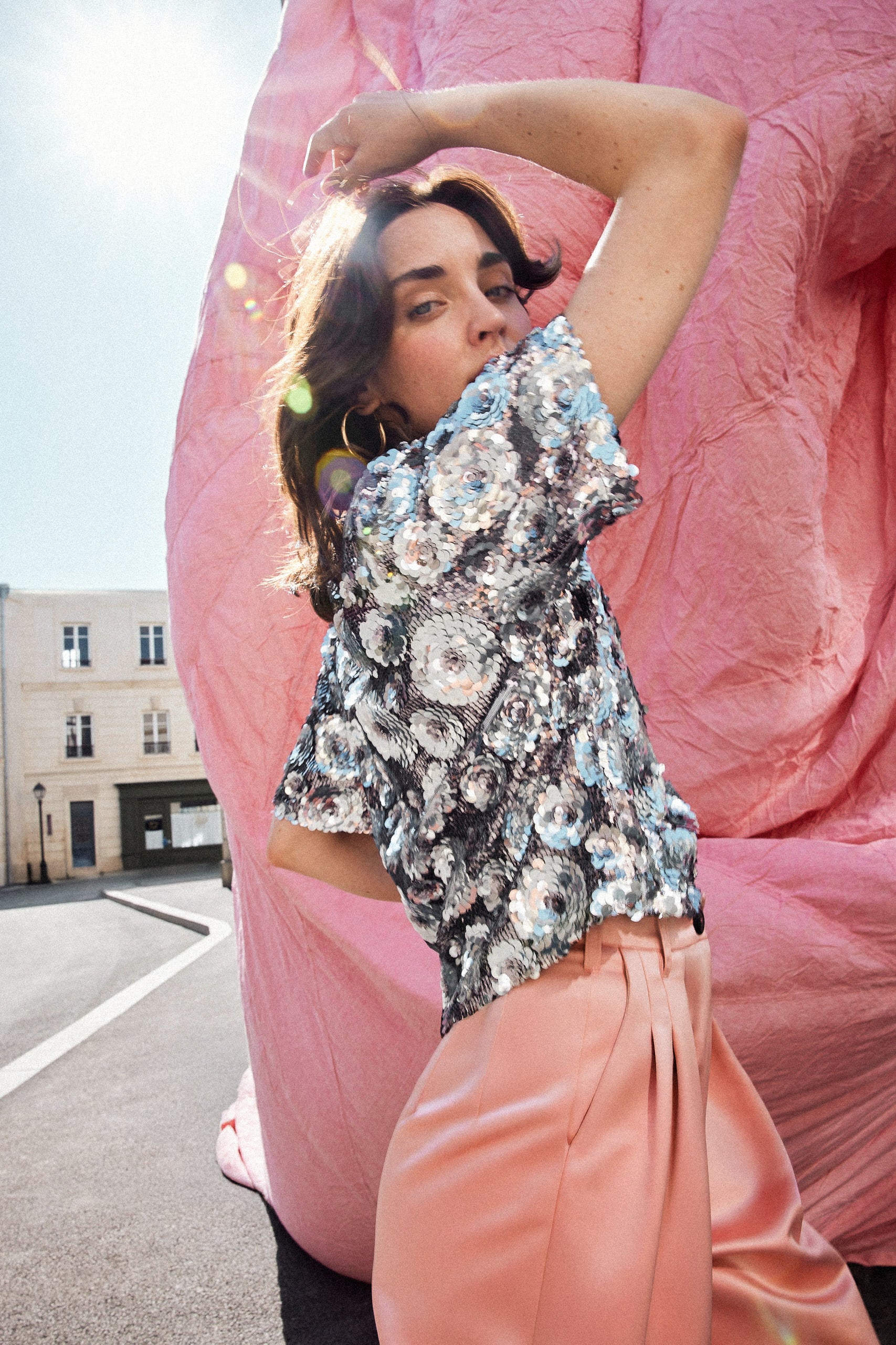 TOP SONIA SEQUINS FLEURS - Image 7