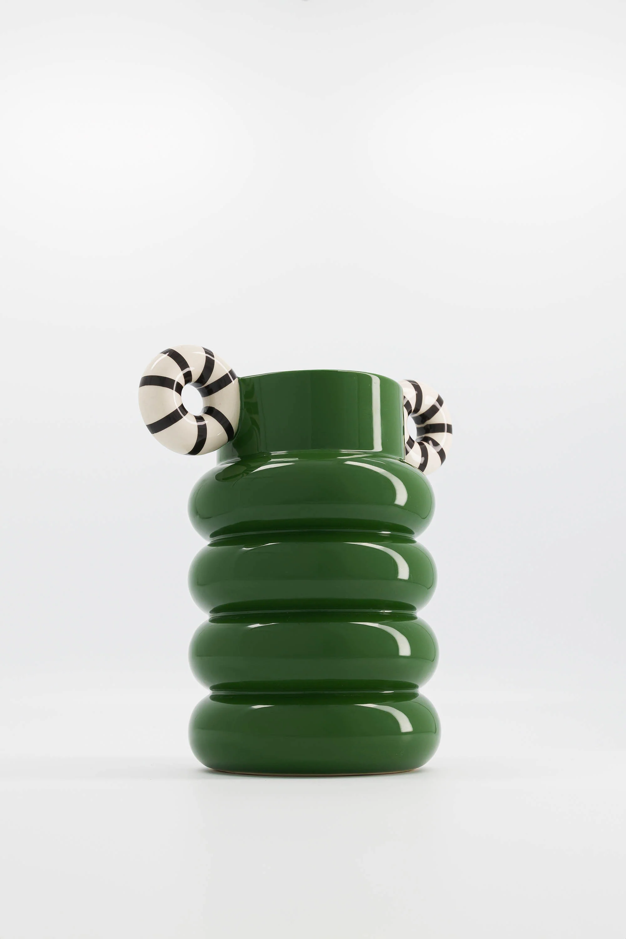 VASE ALLISTAIR GREEN STRIPES - Image 6