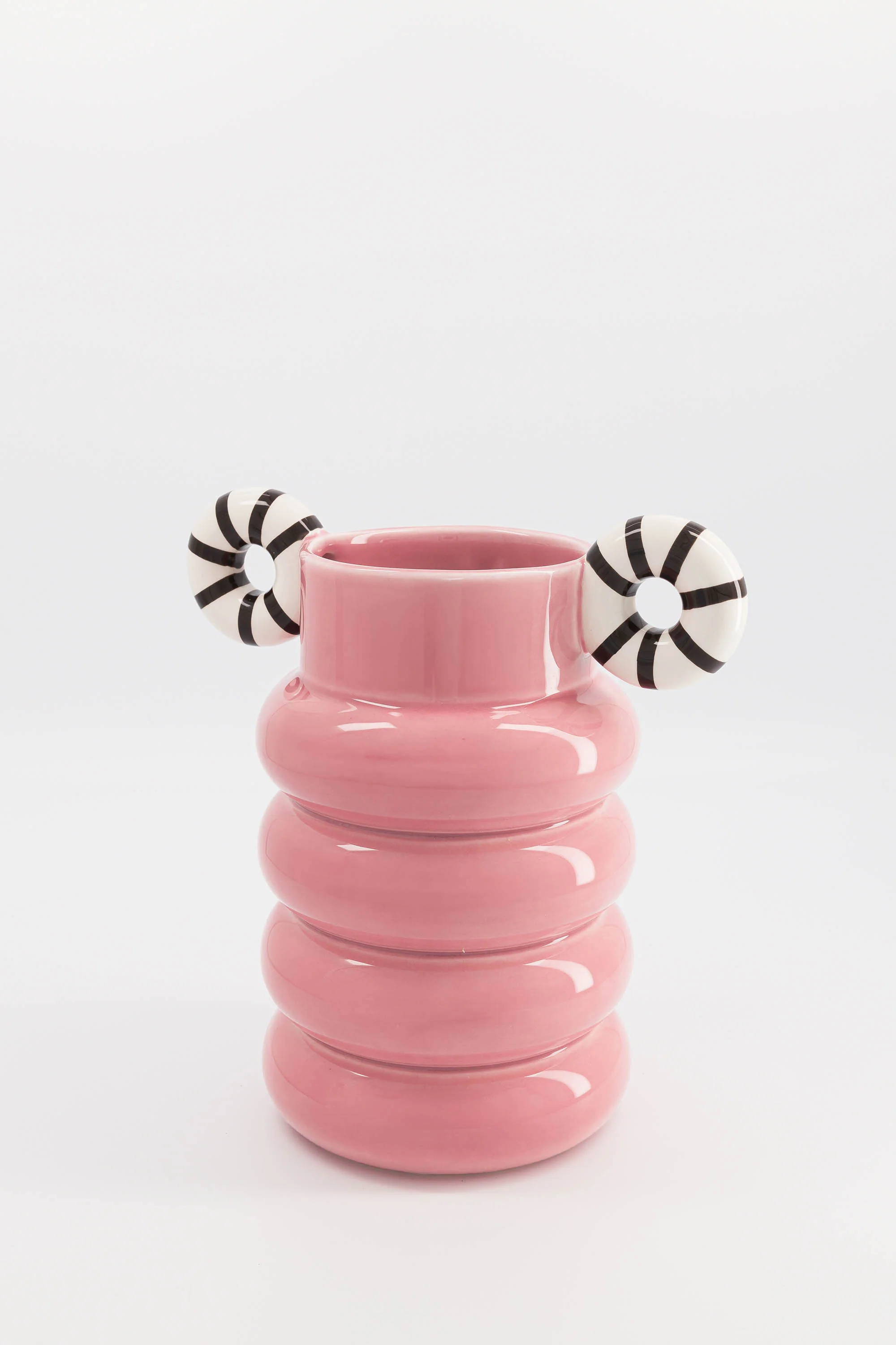 VASE ALLISTAIR PINK STRIPES - Image 6