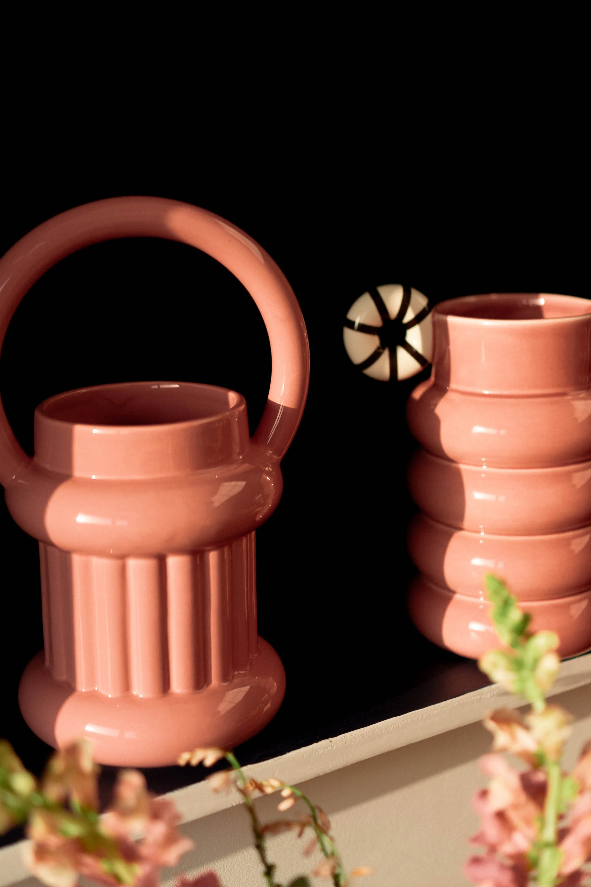 VASE ALLISTAIR PINK STRIPES - Image 7