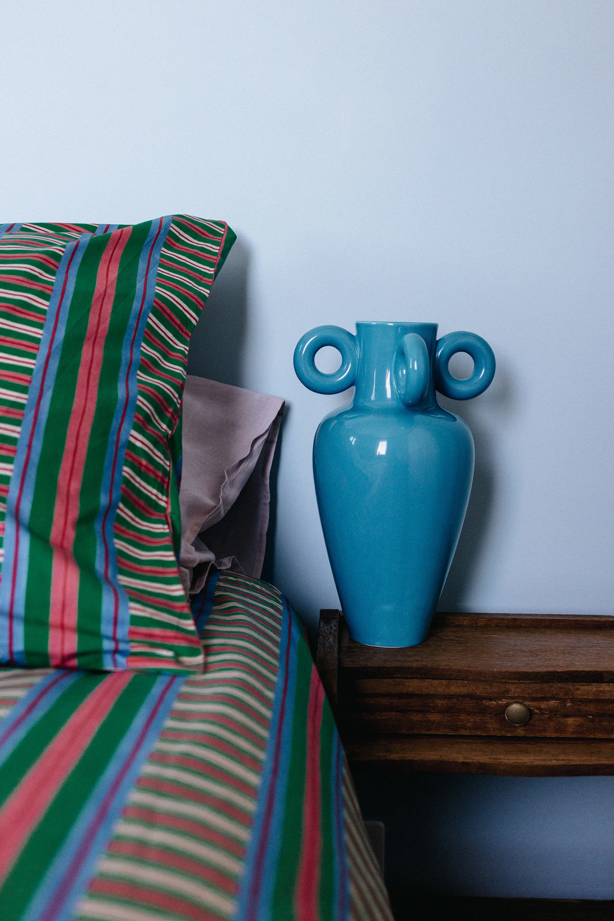 VASE HARRISON BLEU