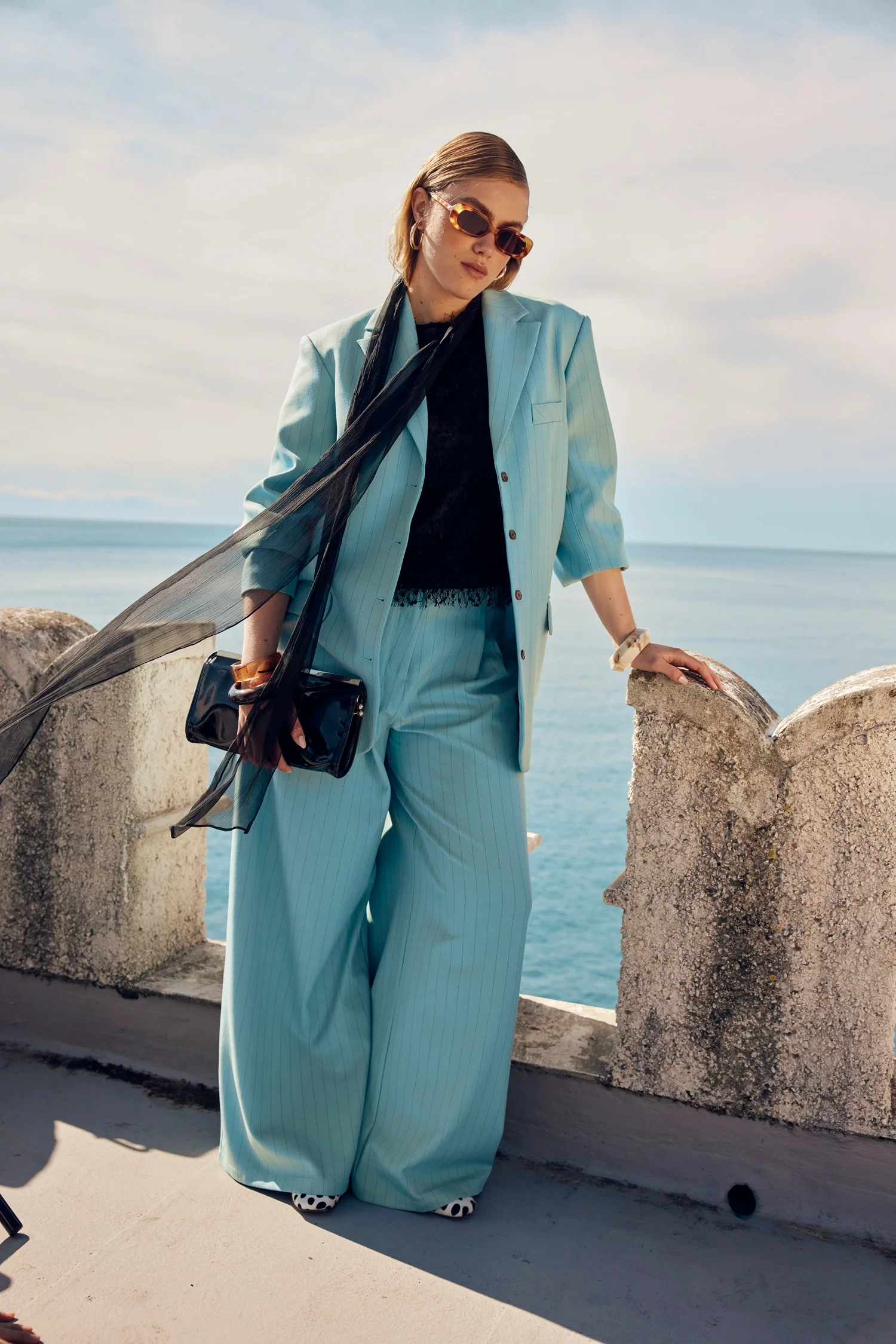 VESTE DAN RAYURE BLEU - Image 3