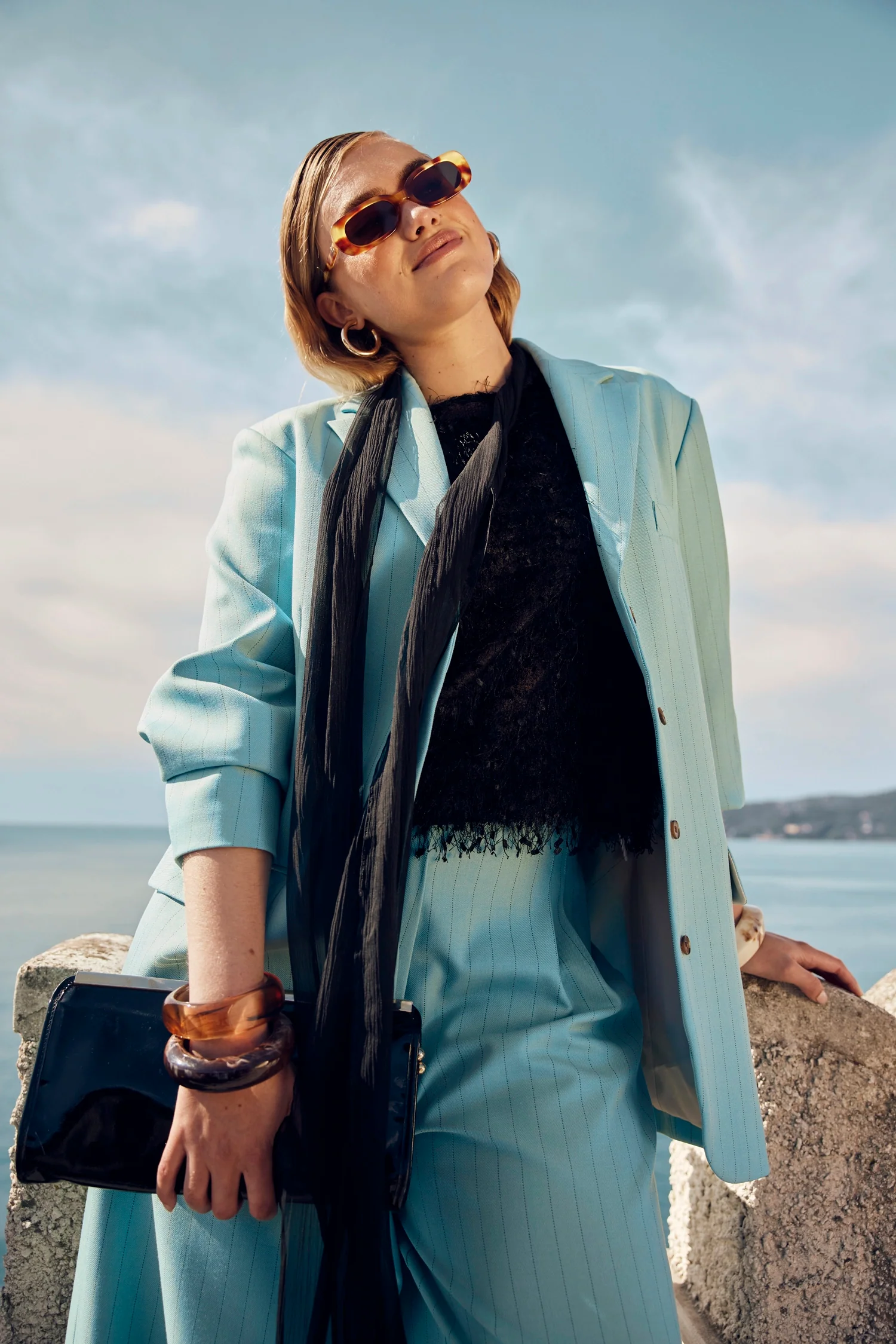 VESTE DAN RAYURE BLEU - Image 6