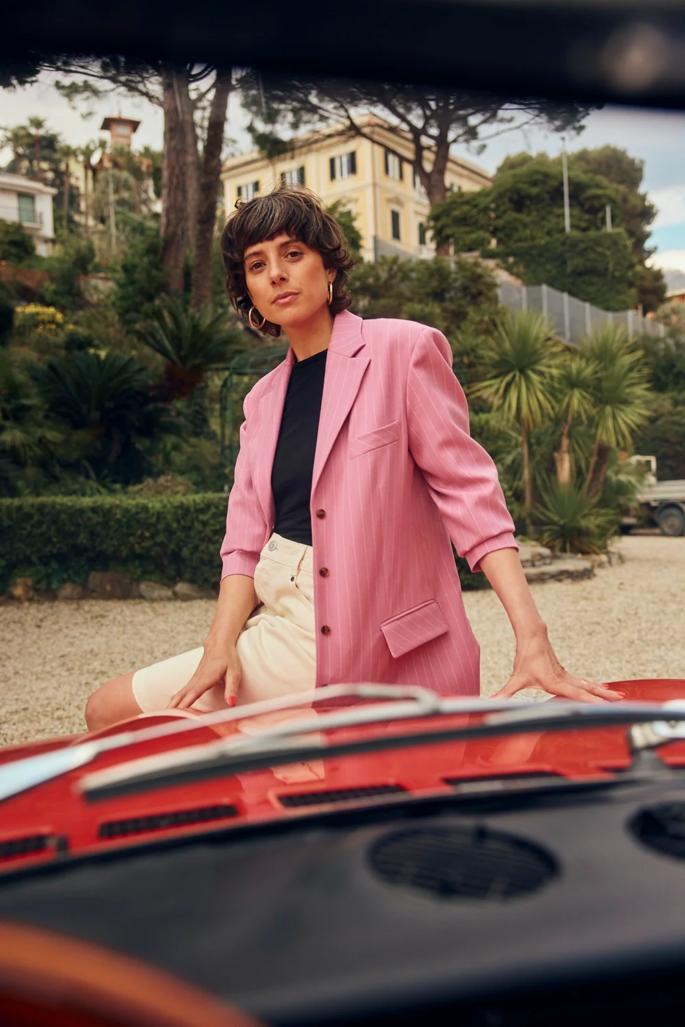 VESTE DAN RAYURES ROSE - Image 2