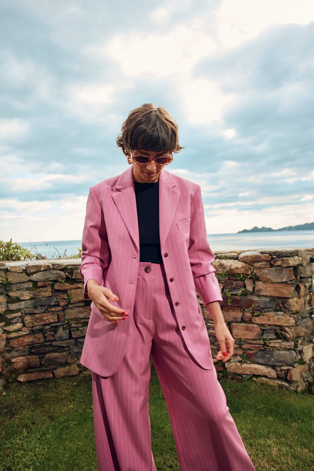 VESTE DAN RAYURES ROSE - Image 4