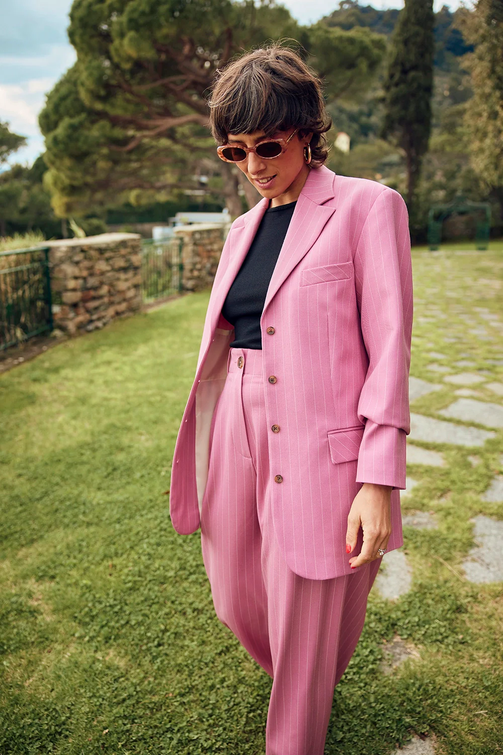 VESTE DAN RAYURES ROSE - Image 7