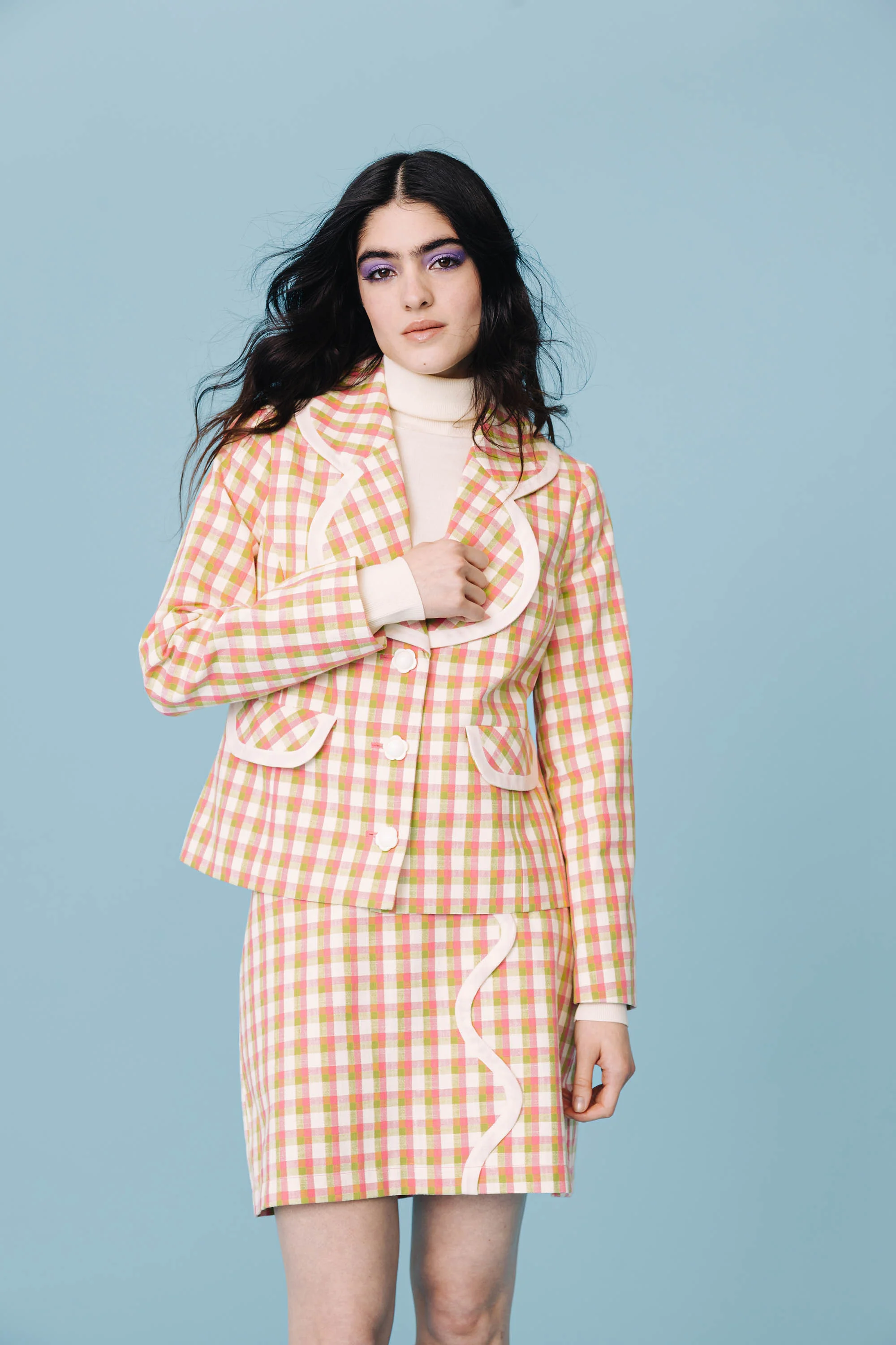 VESTE FANTINE VICHY JARDIN ANGLAIS - Image 4