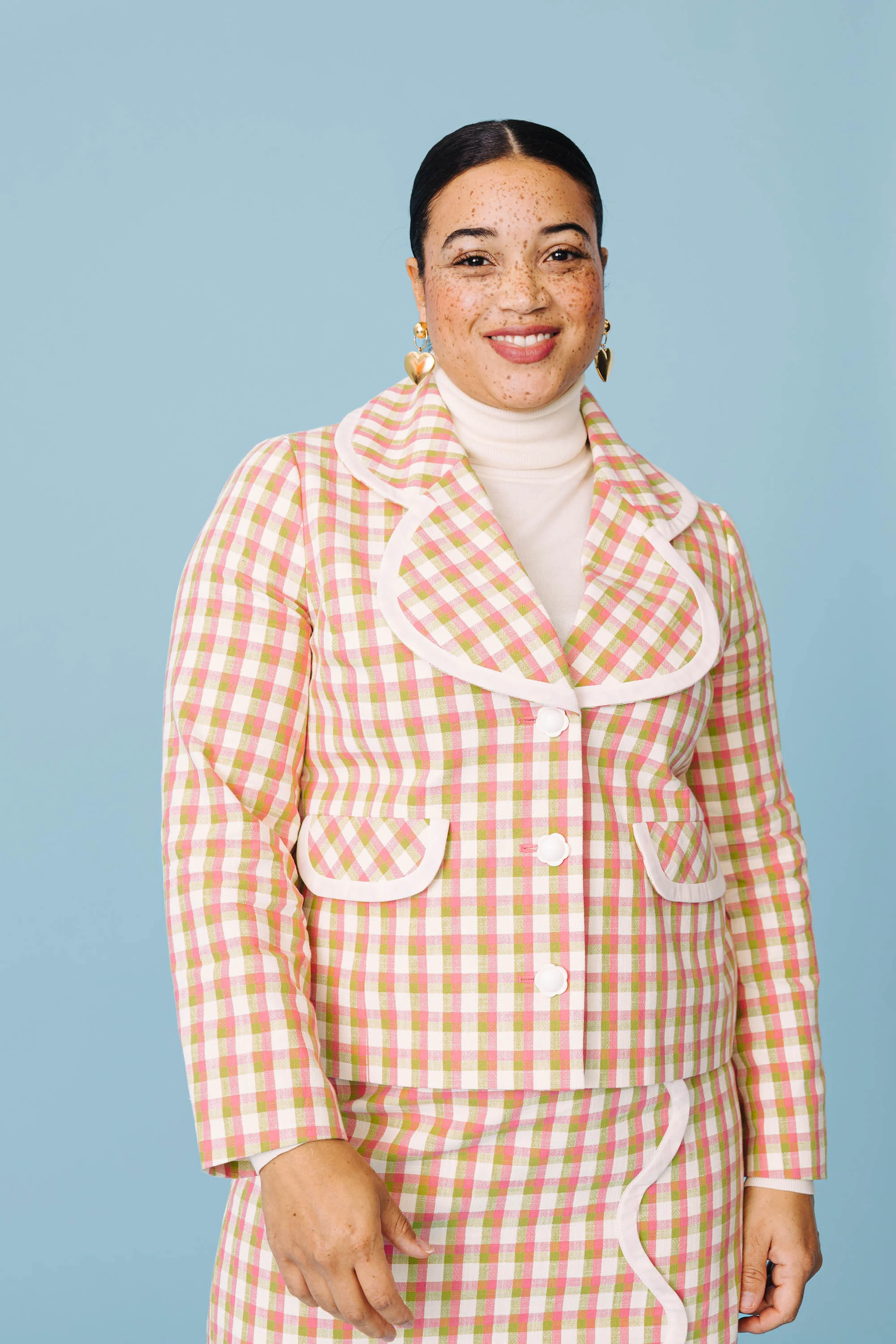 VESTE FANTINE VICHY JARDIN ANGLAIS - Image 6