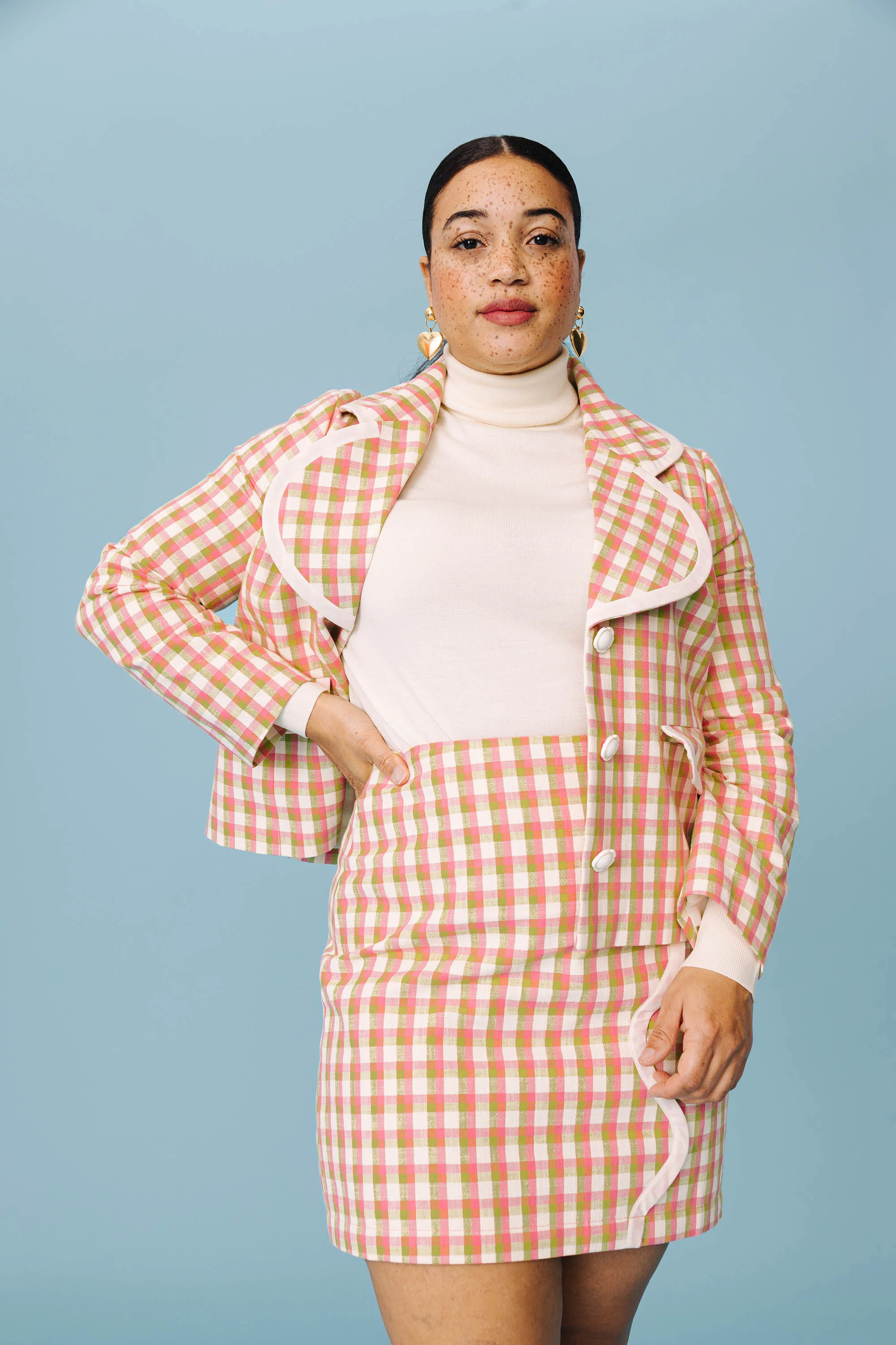 VESTE FANTINE VICHY JARDIN ANGLAIS - Image 7