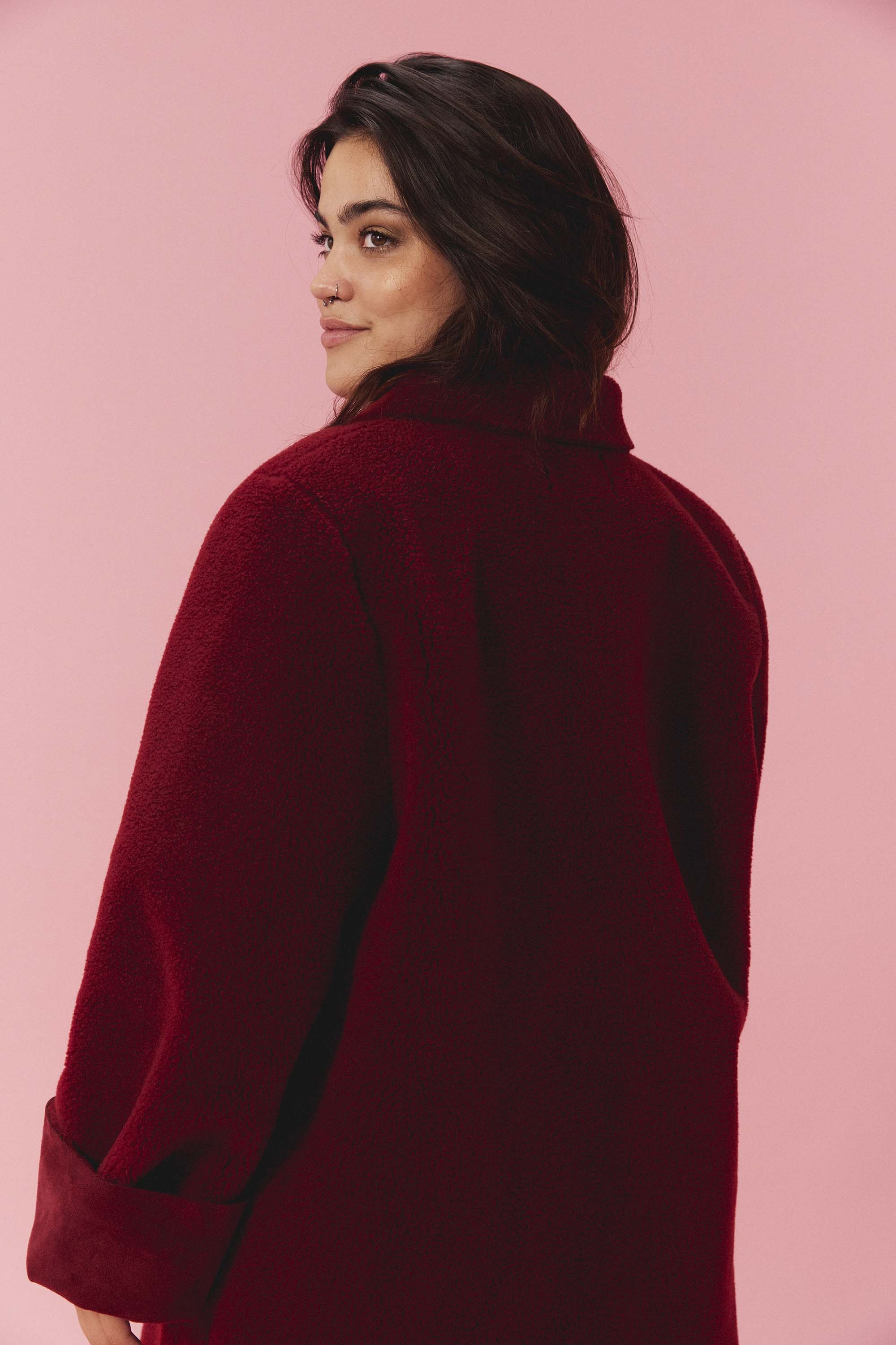 VESTE GABIN MOUMOUTE BORDEAUX - Image 8