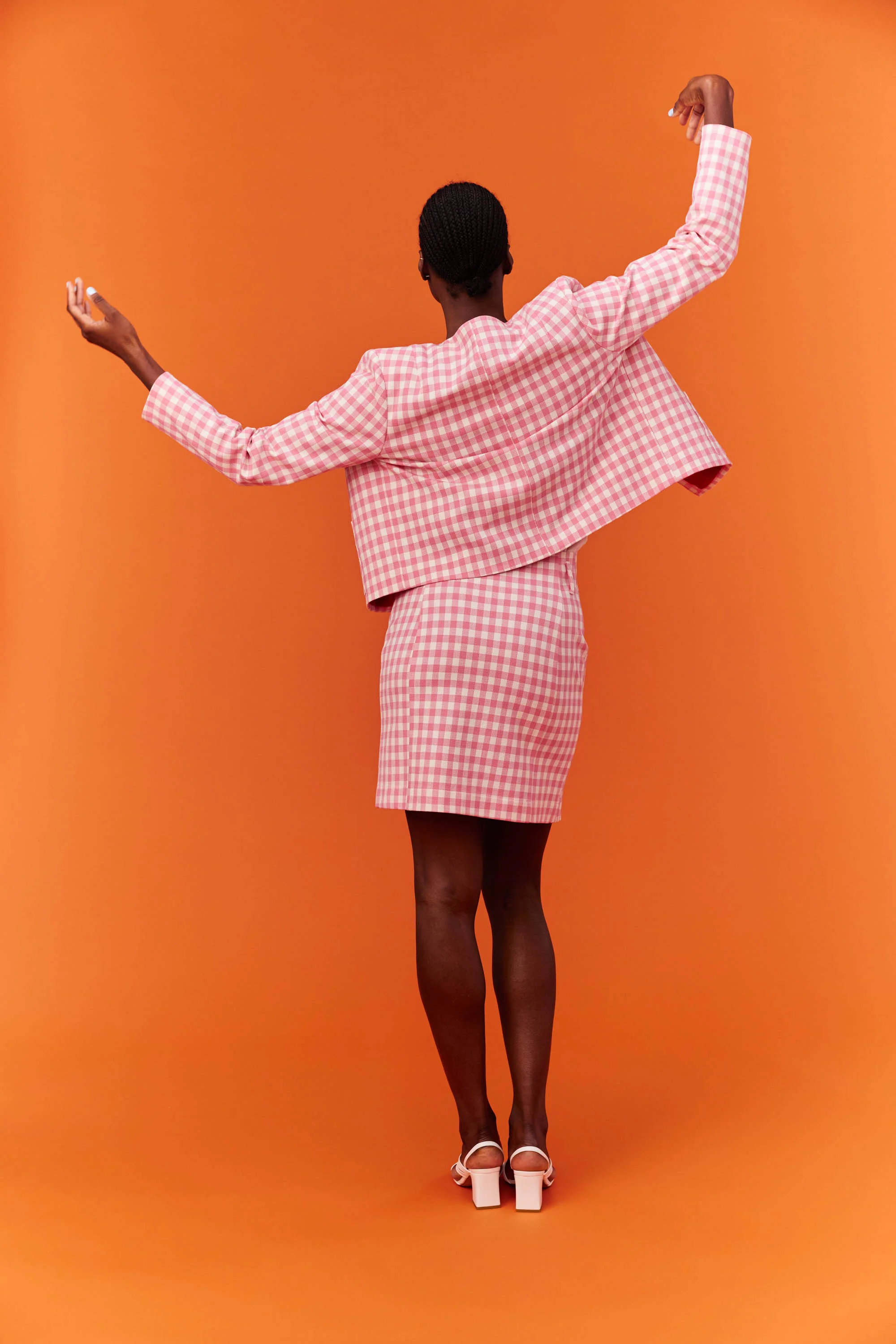VESTE MARIA VICHY ROSE - Image 3