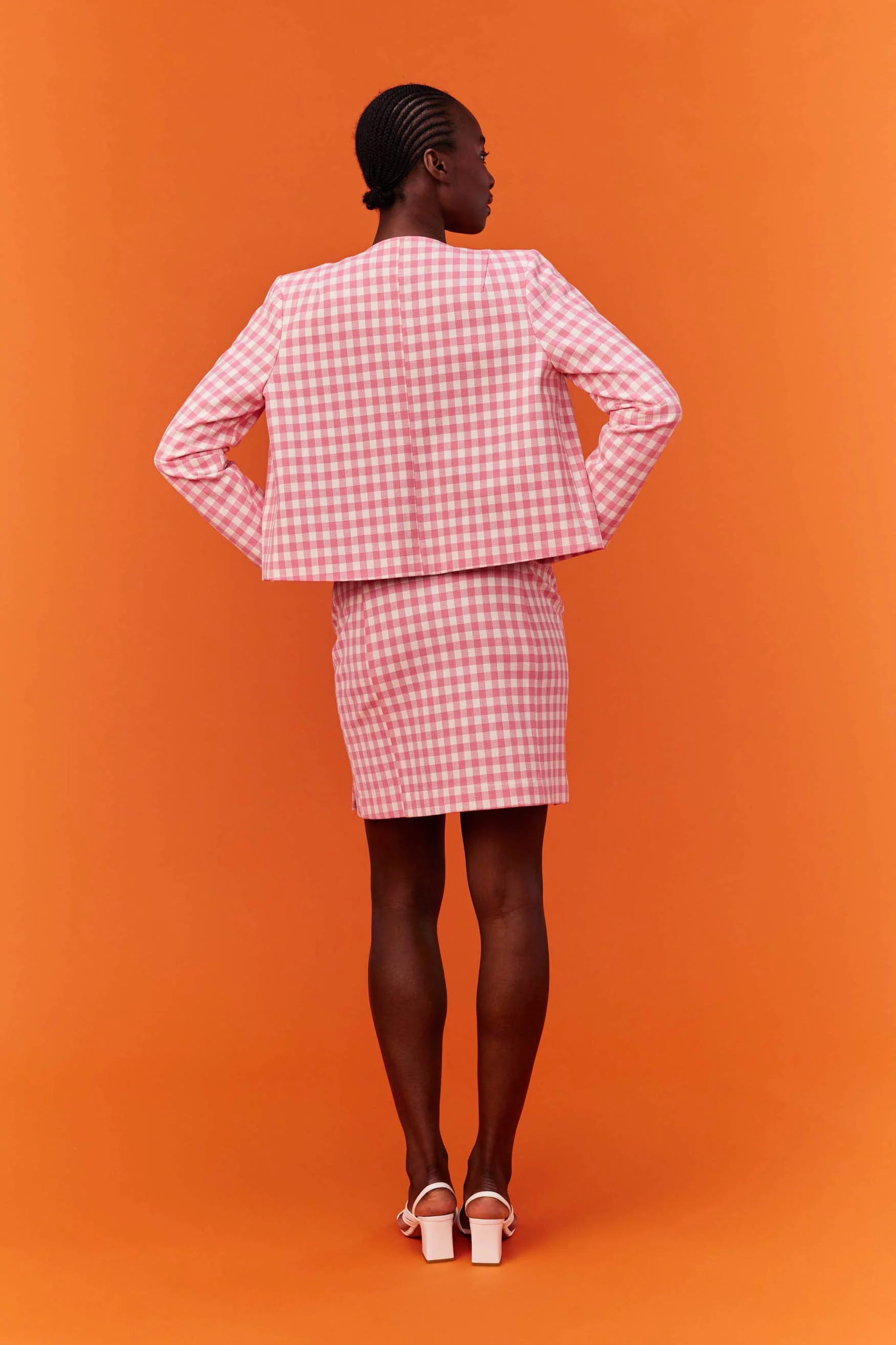 VESTE MARIA VICHY ROSE - Image 4