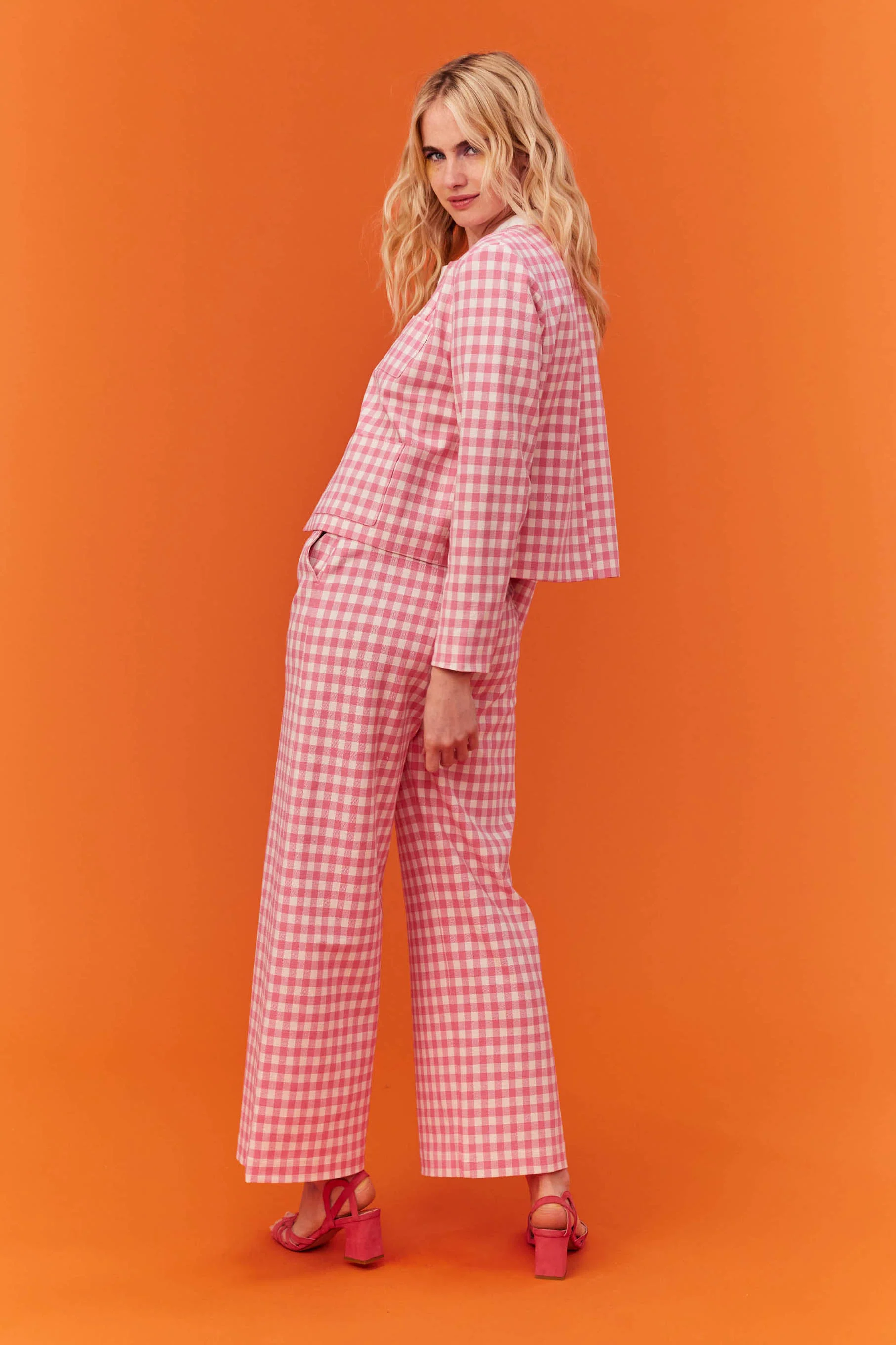 VESTE MARIA VICHY ROSE - Image 5