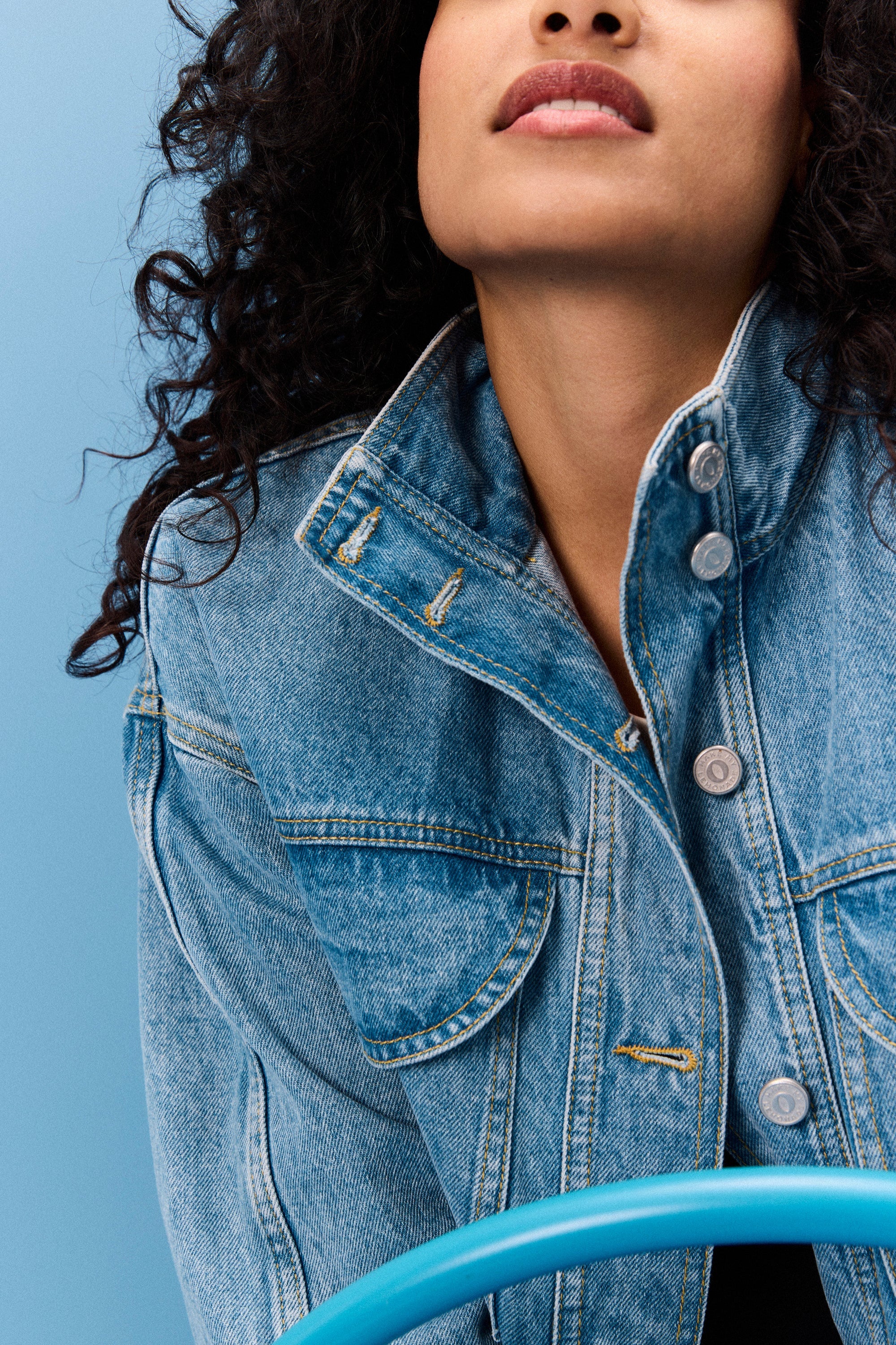 VESTE MAX LIGHT BLUE - Image 3