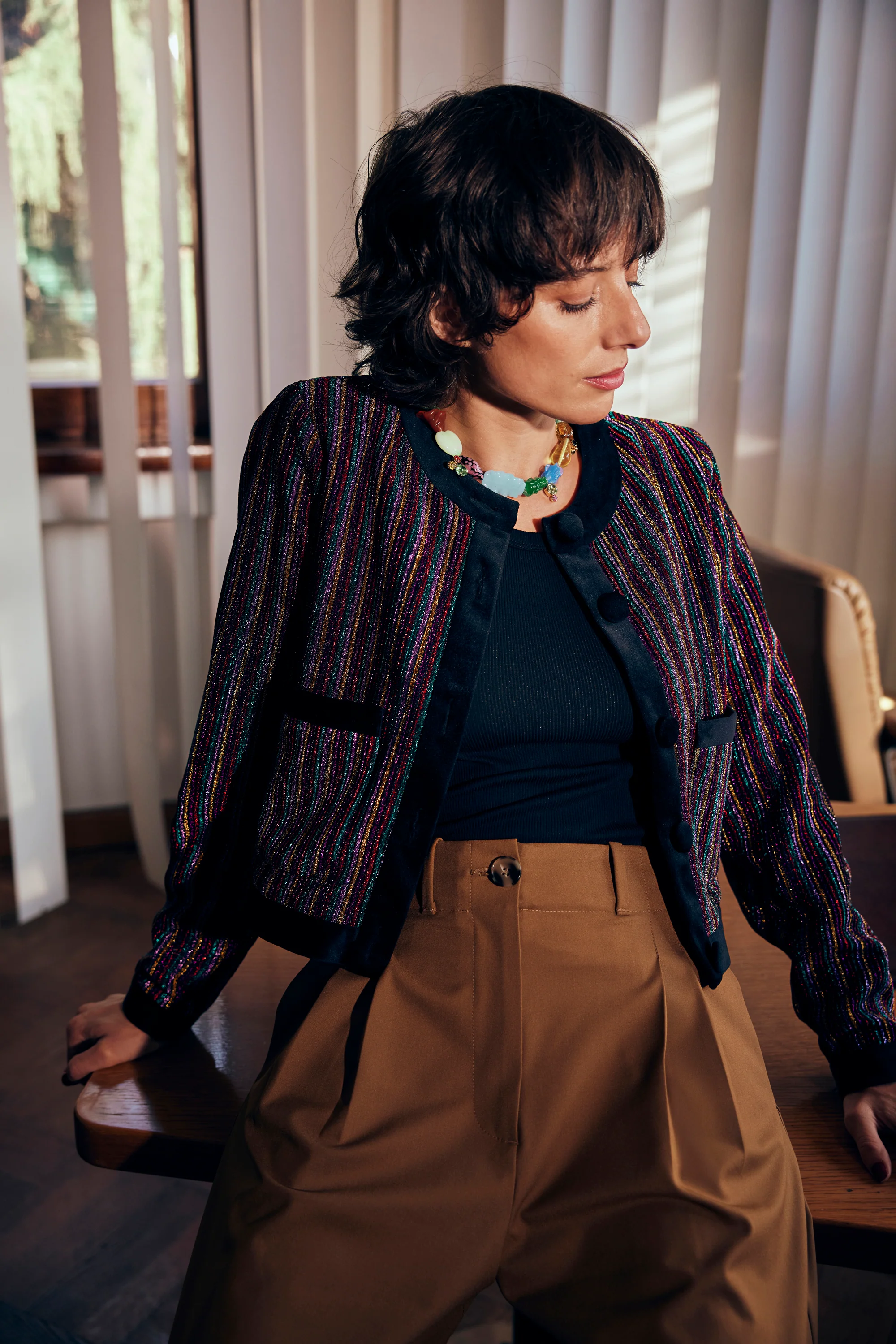 VESTE SUKI CRAZY STRIPES - Image 8
