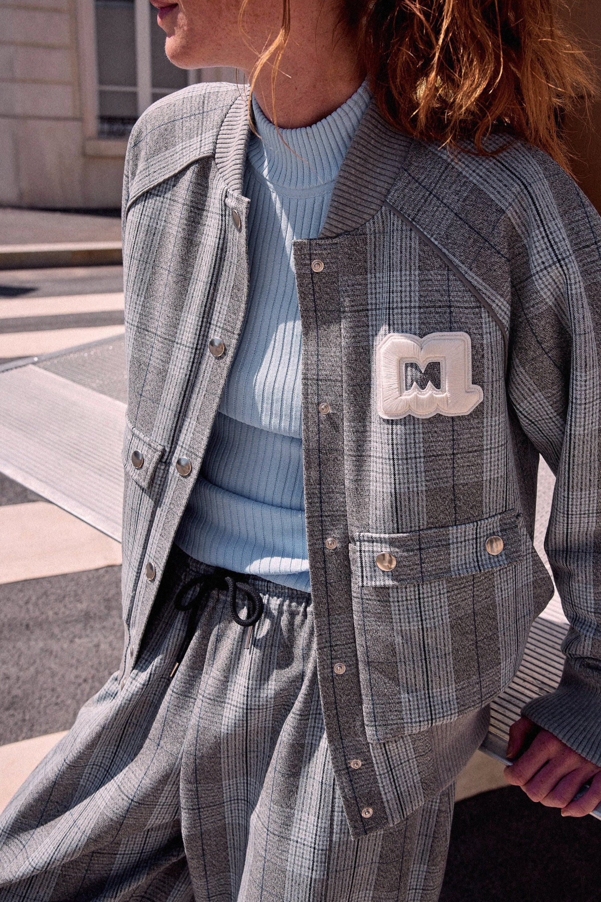 VESTE SUSANNA TWEED GRIS - Image 4